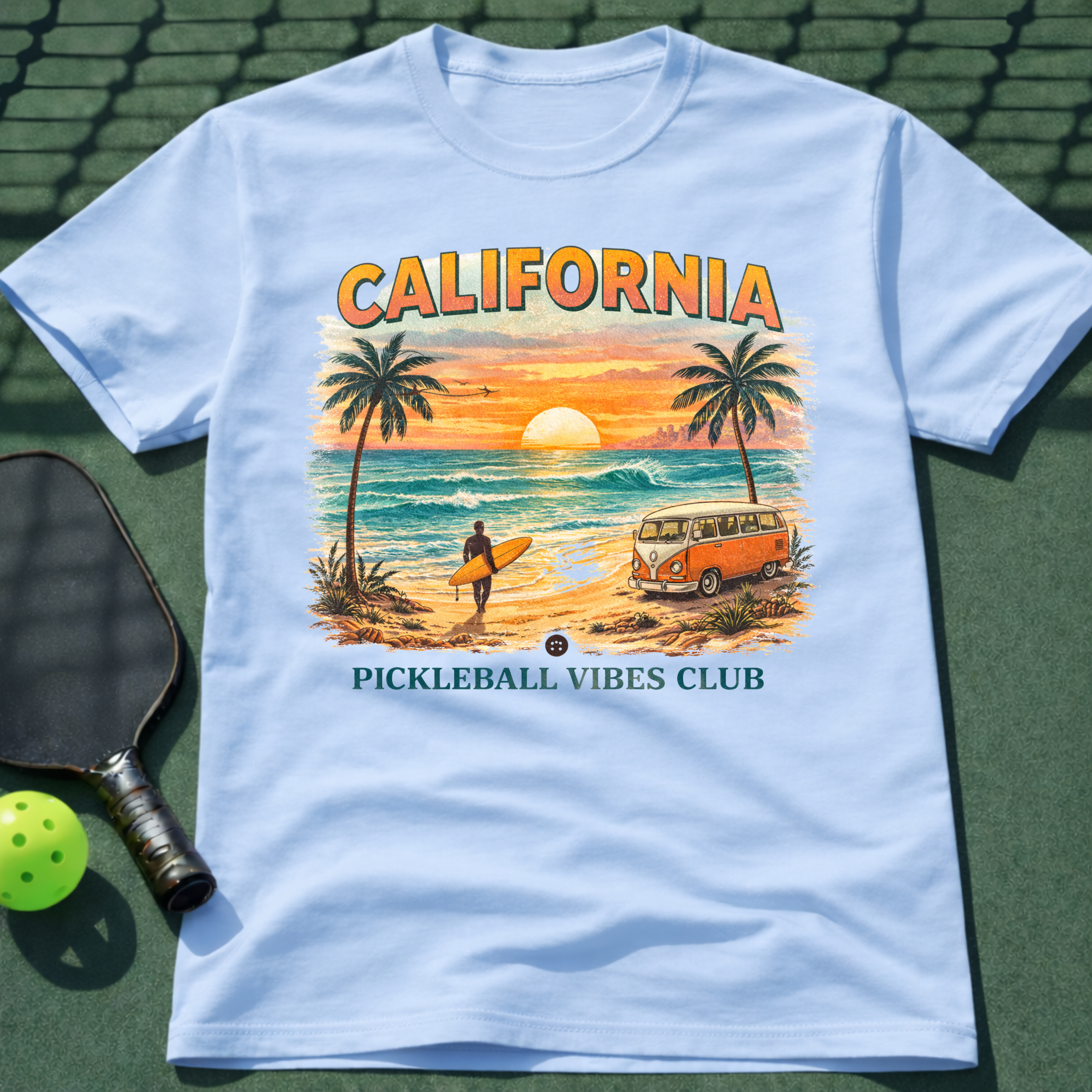 California Pickleball Vibes Club T-Shirt