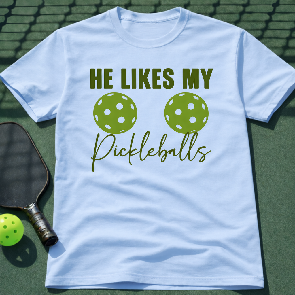 He Likes My Pickleballs T-Shirt