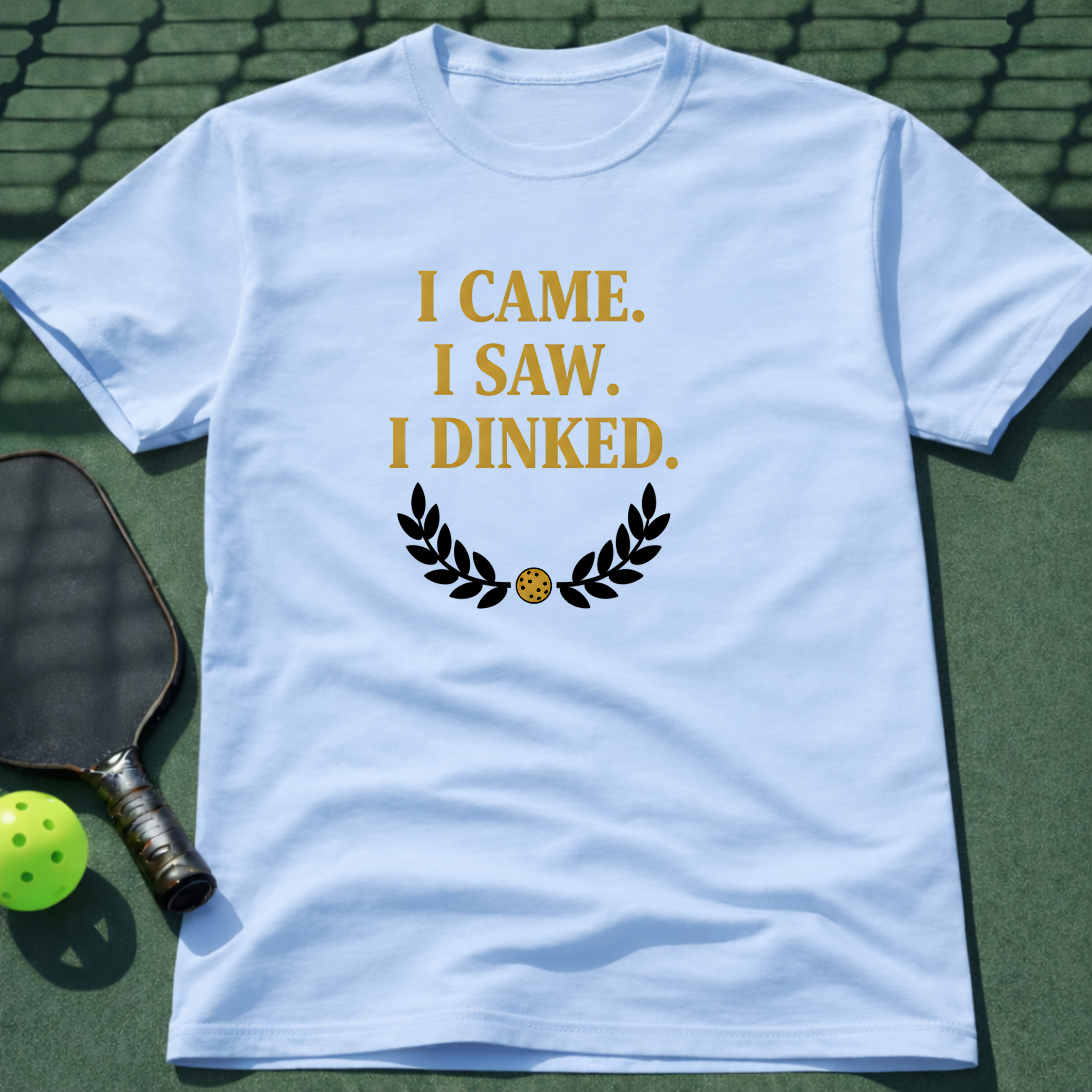 I Came. I Saw. I Dinked. Gold T-Shirt
