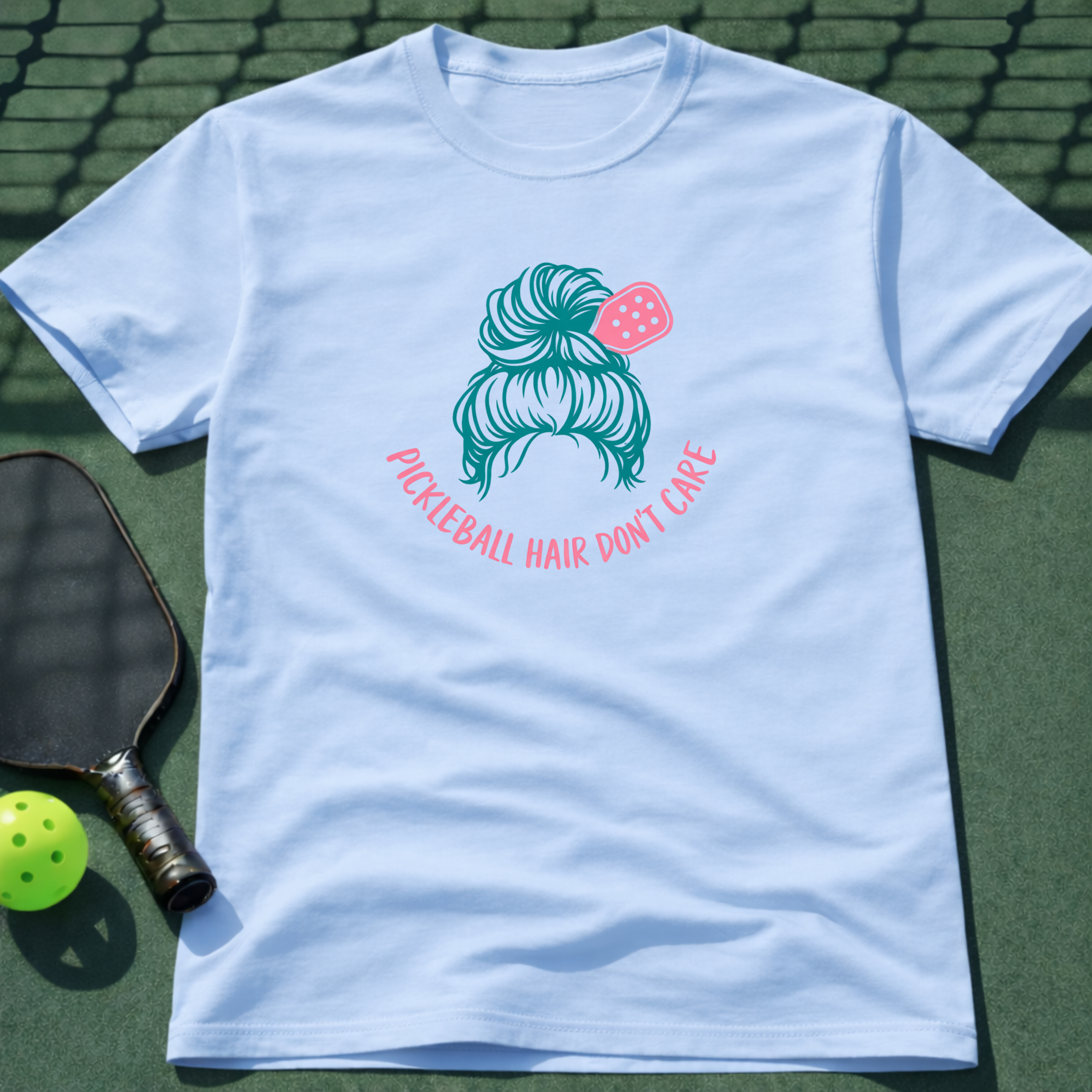 Pickleball Hair Don't Care T-Shirt