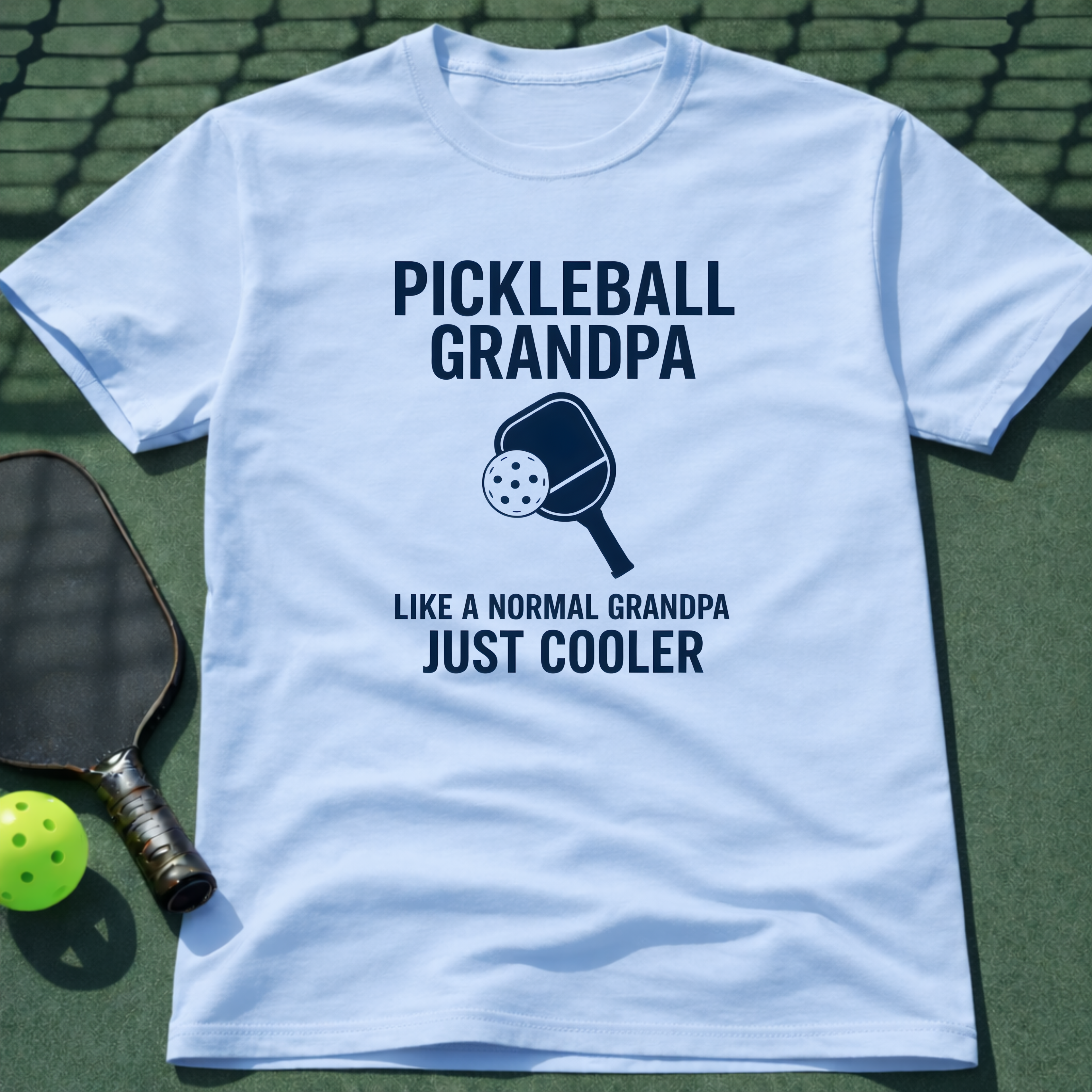 Pickleball Grandpa Just Like A Normal Grandpa But Cooler T-Shirt