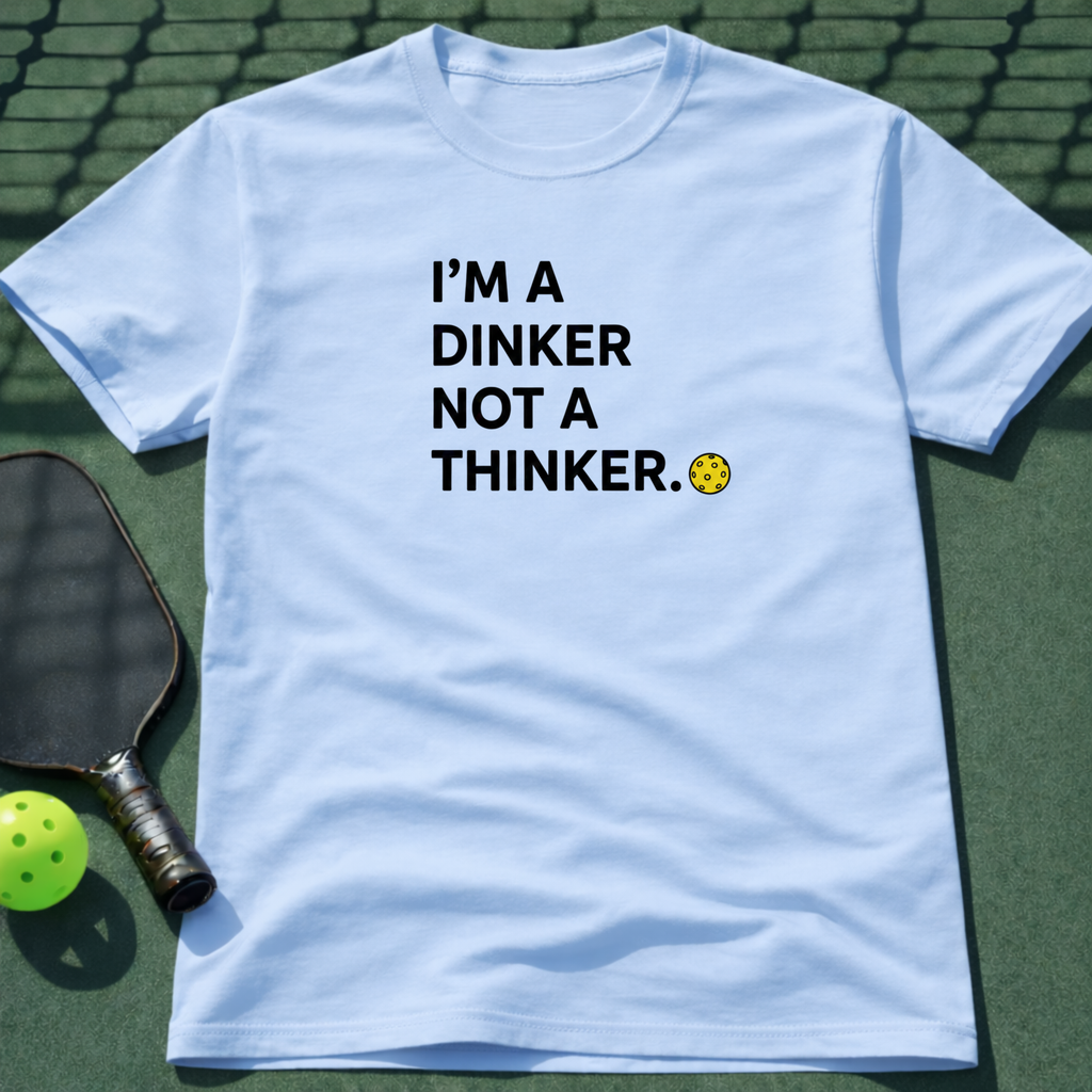 I'm A Dinker Not A Thinker. T-Shirt
