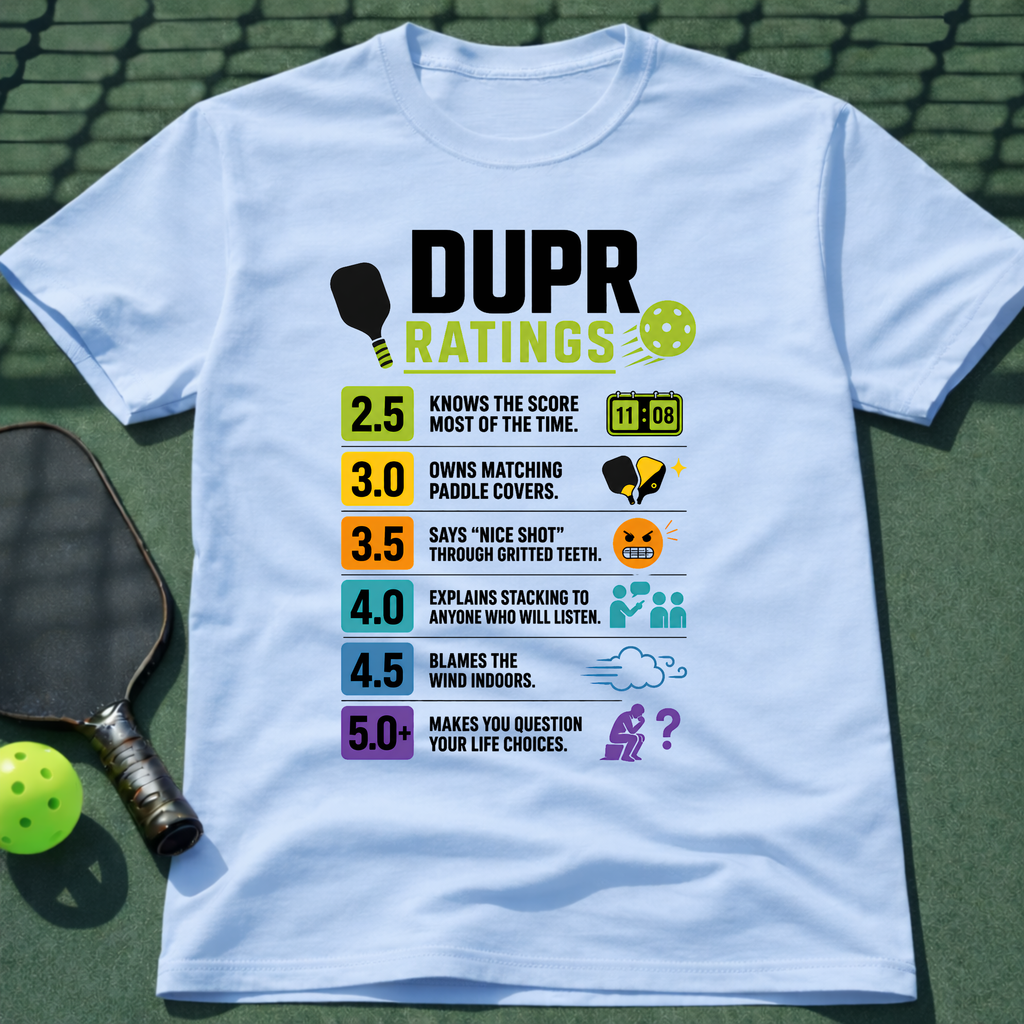 DUPR Ratings T-Shirt
