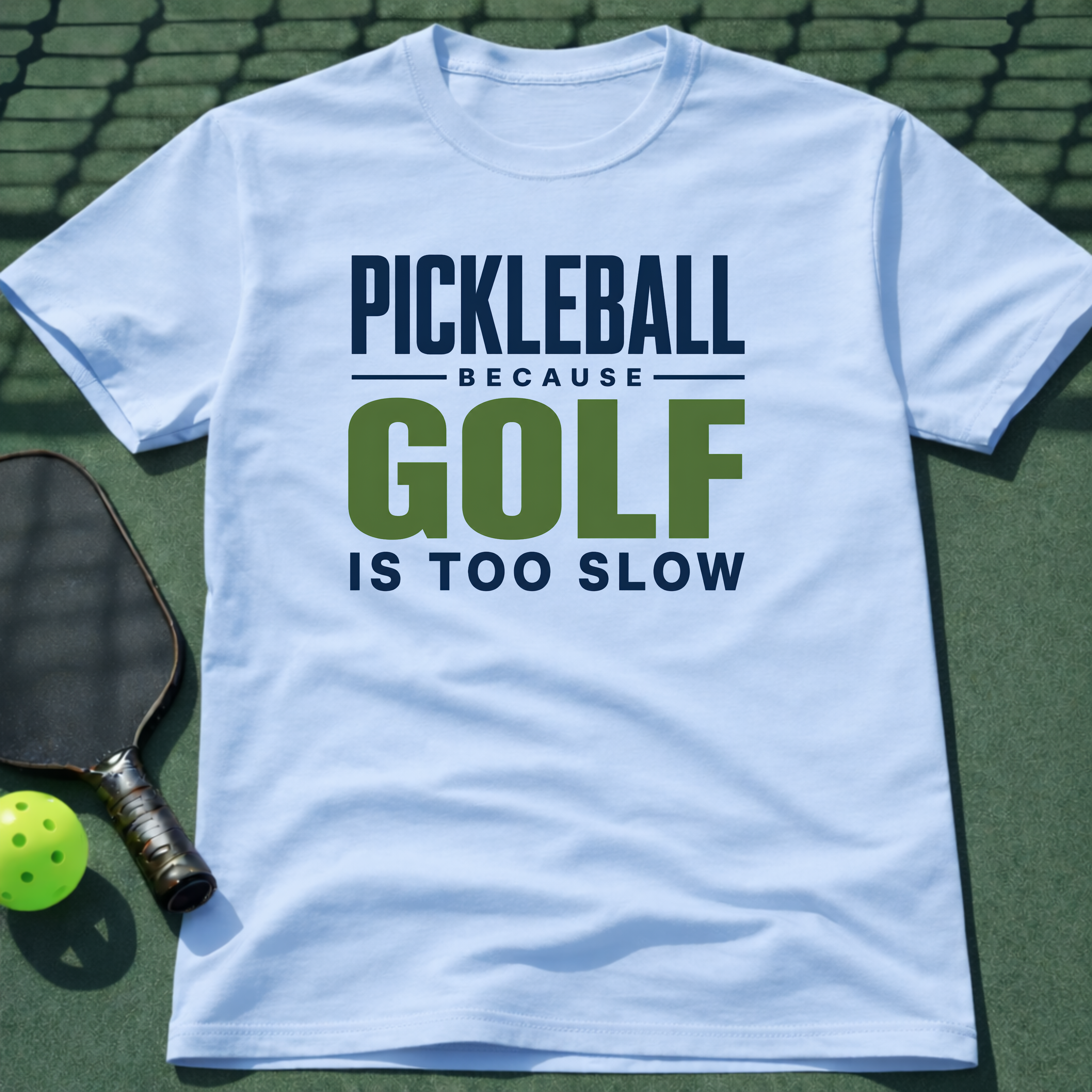 Pickleball Because Golf Is Too Slow T-Shirt