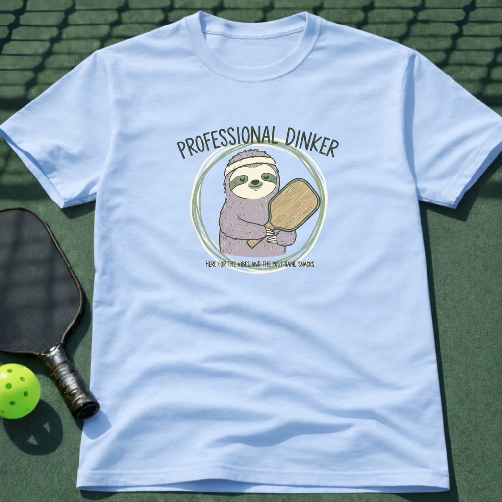 Professional Dinker Sloth. T-Shirt