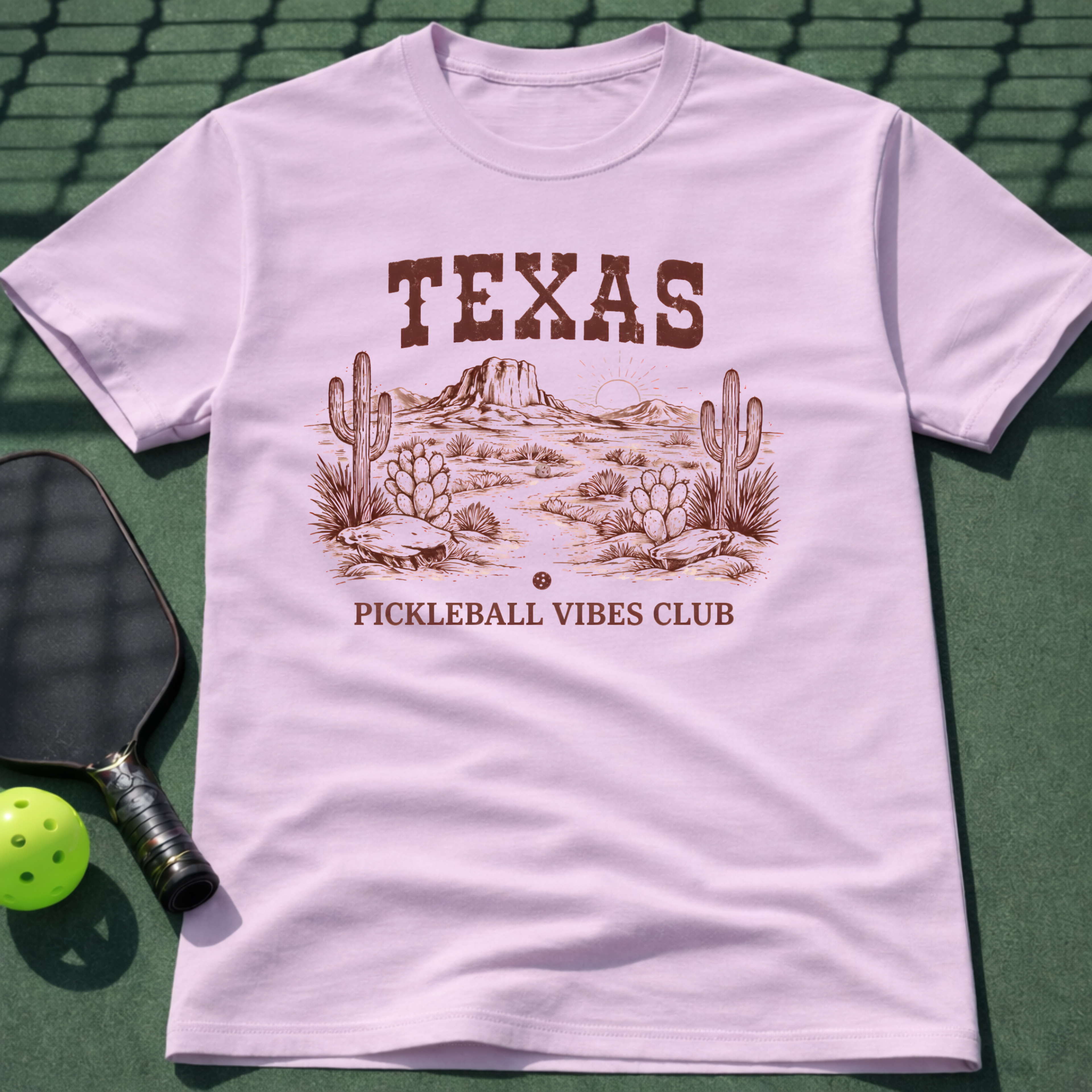 Texas Pickleball Vibes Club T-Shirt