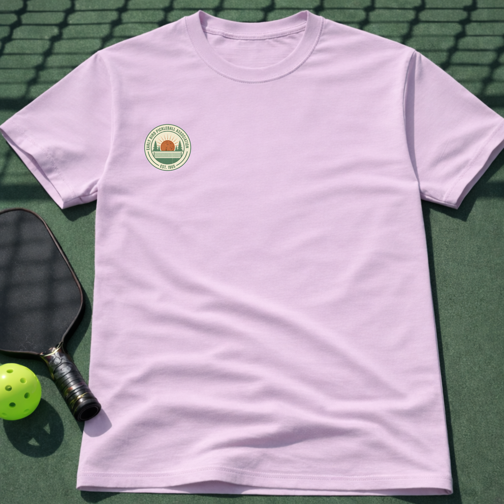 Early Bird Pickleball Association T-Shirt (Chest Print)