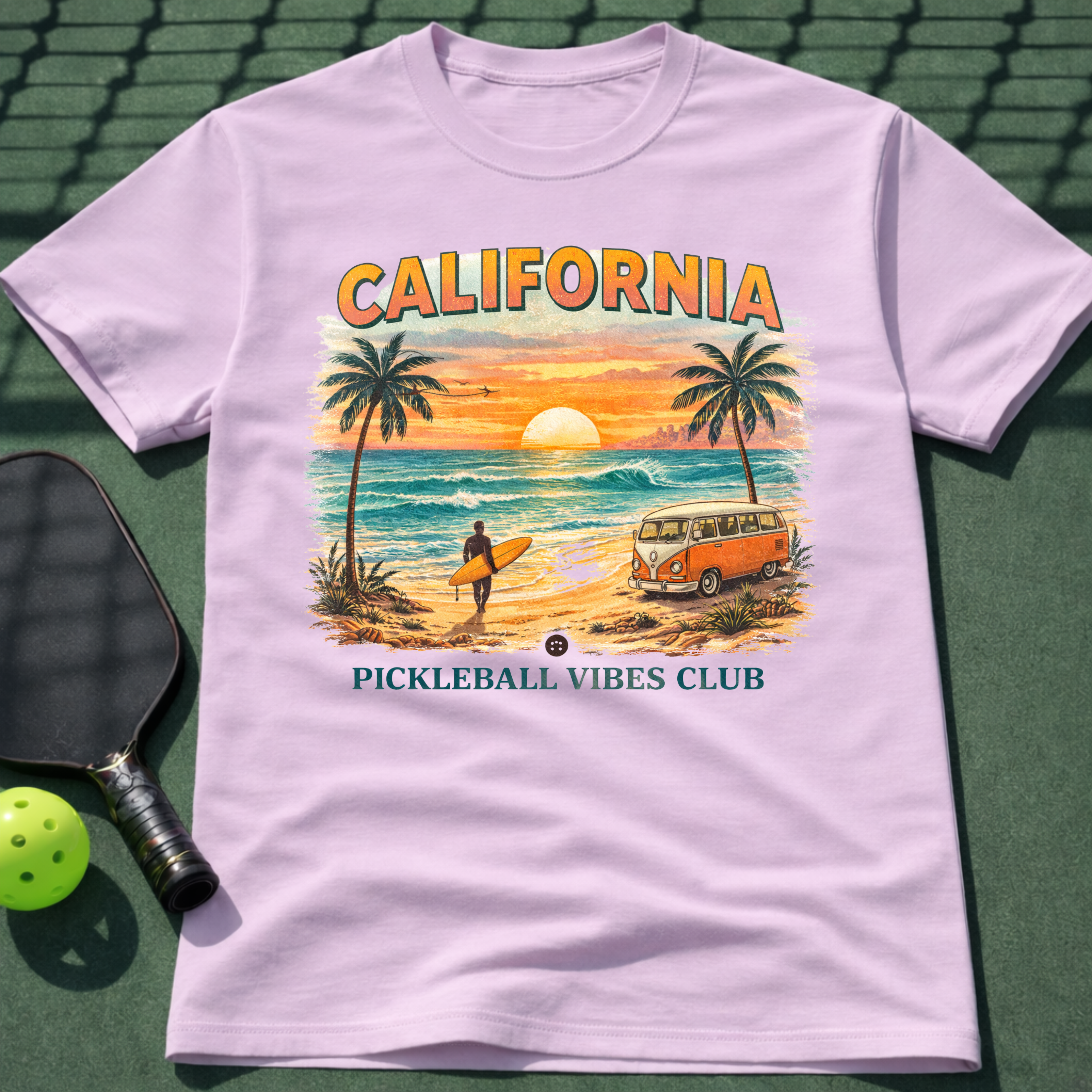 California Pickleball Vibes Club T-Shirt