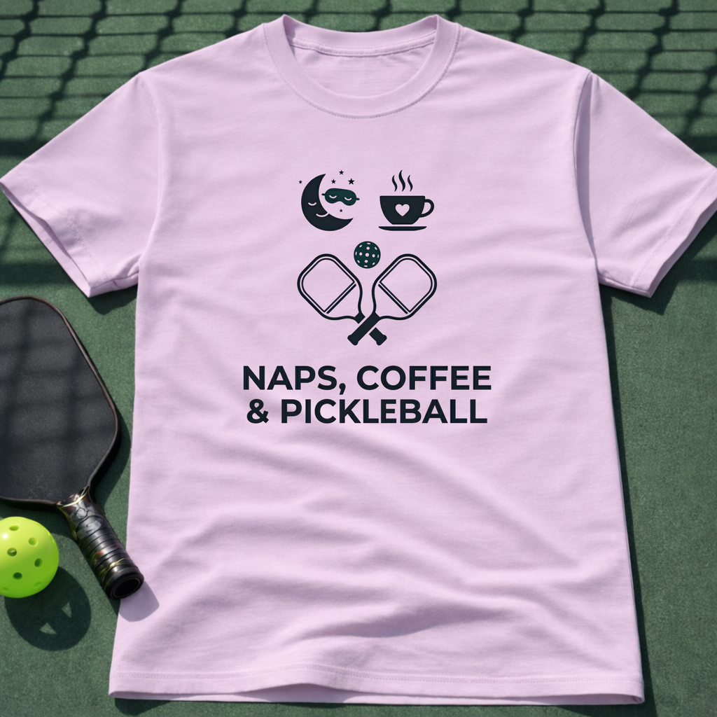 Naps, Coffee & Pickleball T-Shirt