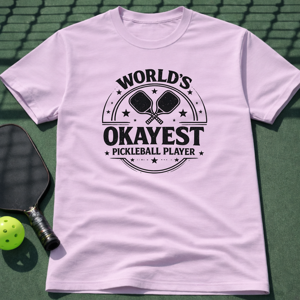 World's Okayest Pickleball Player T-Shirt