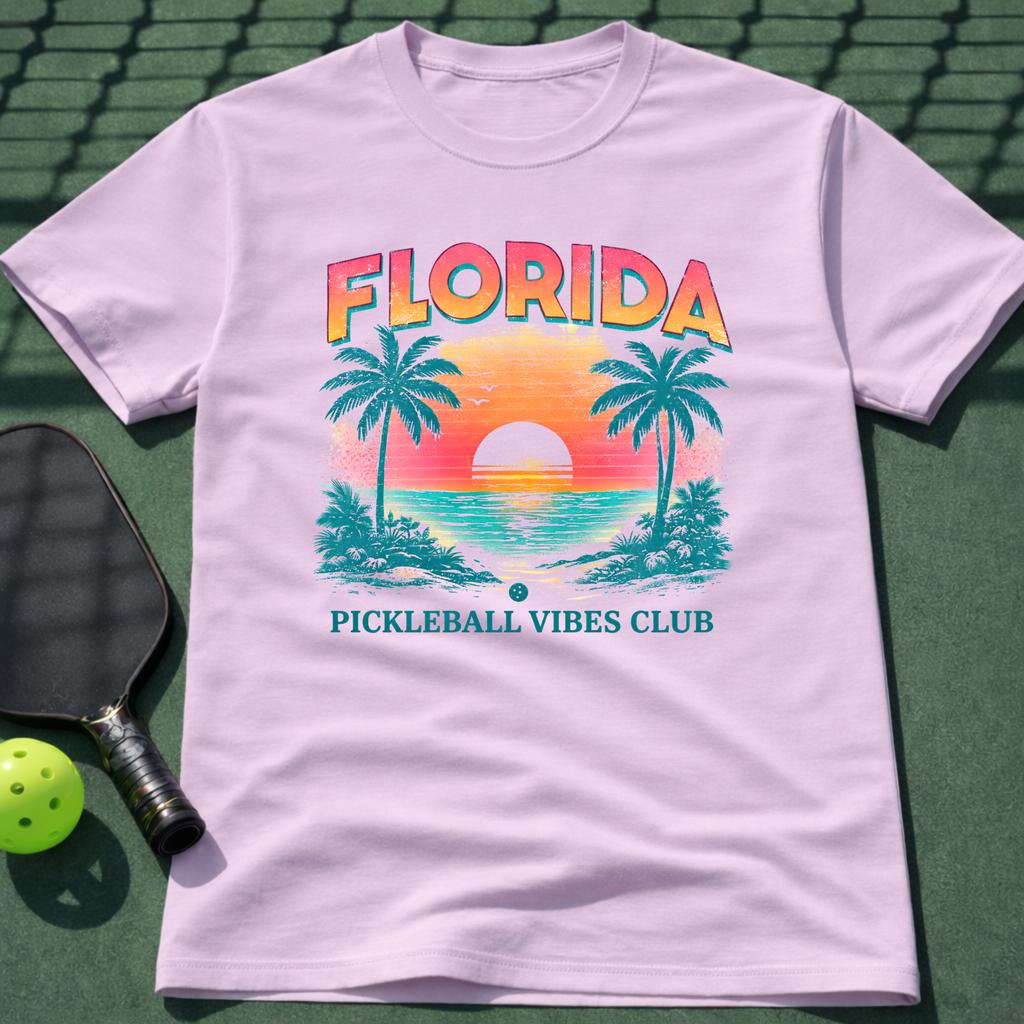 Florida Pickleball Vibes Club T-Shirt