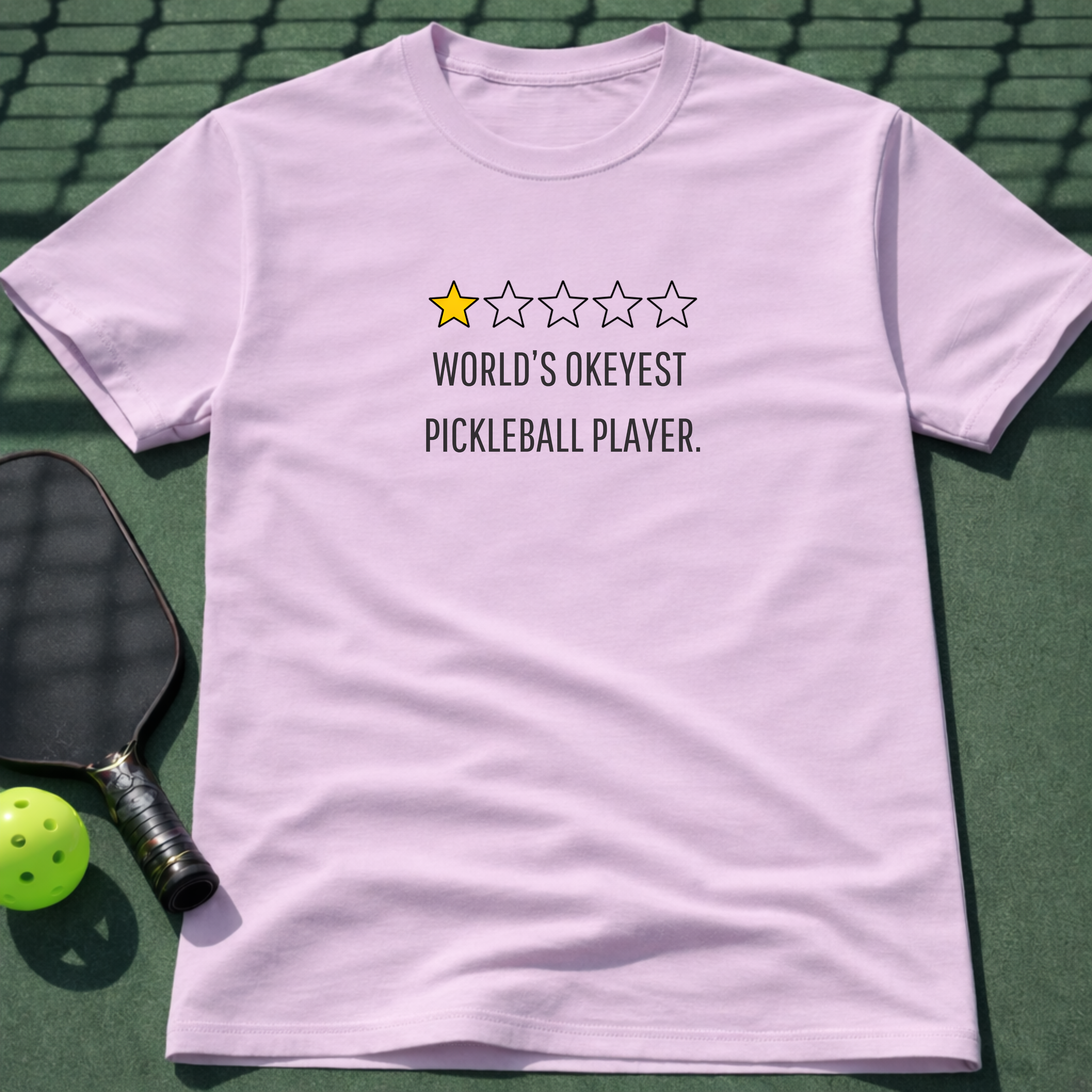 Worlds Okeyest Pickleball Player. T-Shirt