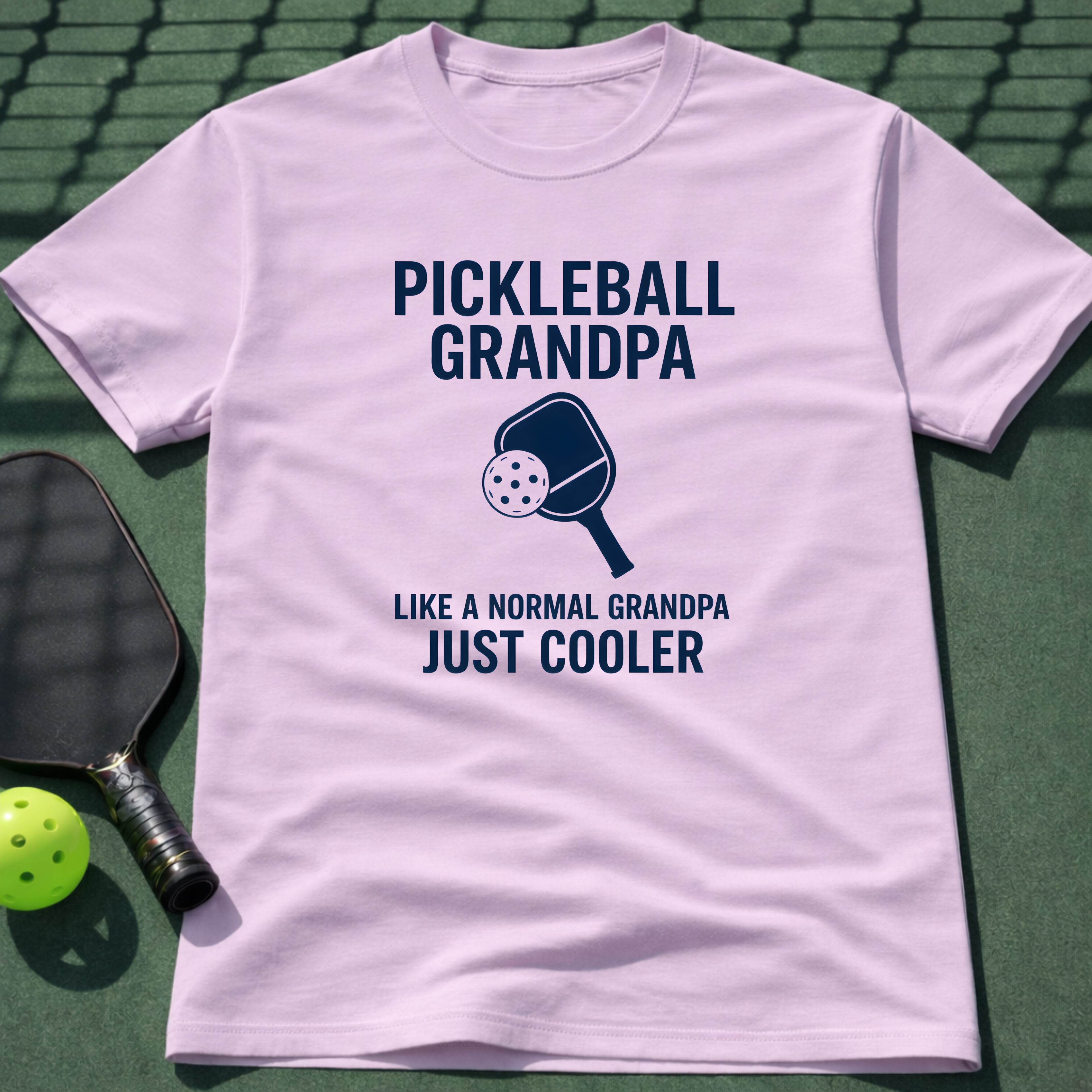 Pickleball Grandpa Just Like A Normal Grandpa But Cooler T-Shirt