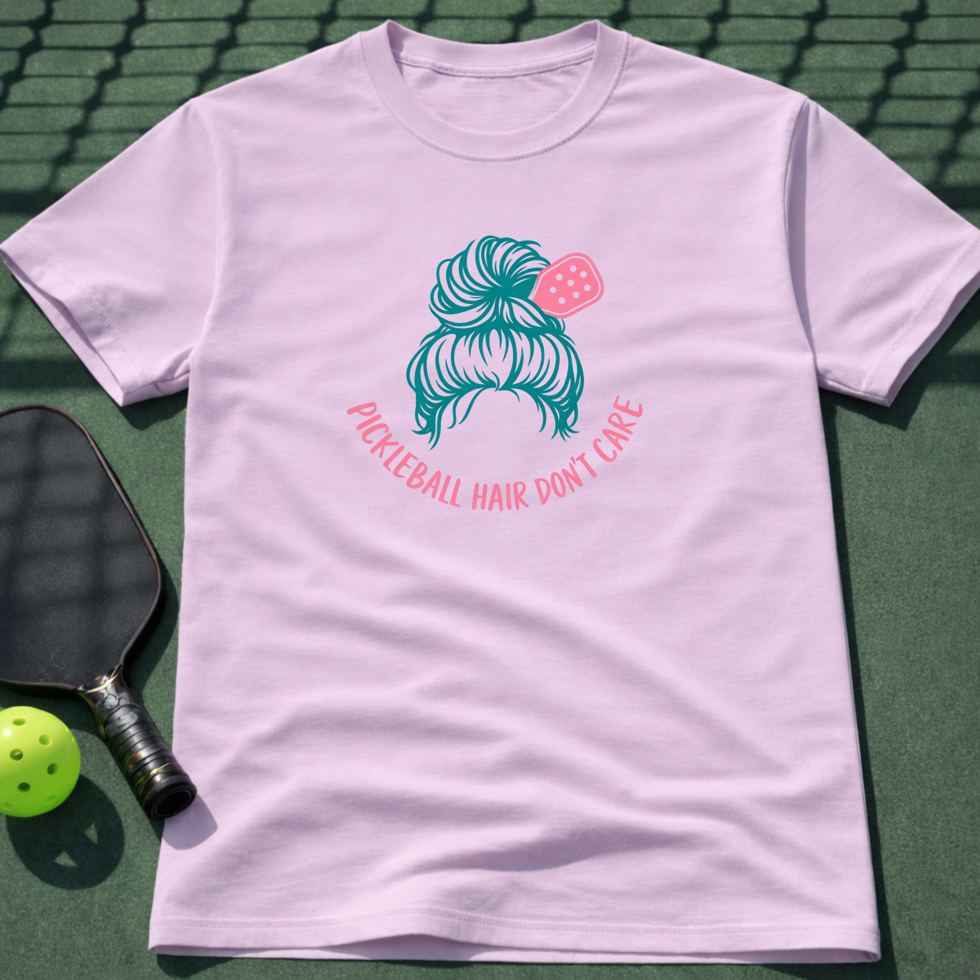 Pickleball Hair Don't Care T-Shirt