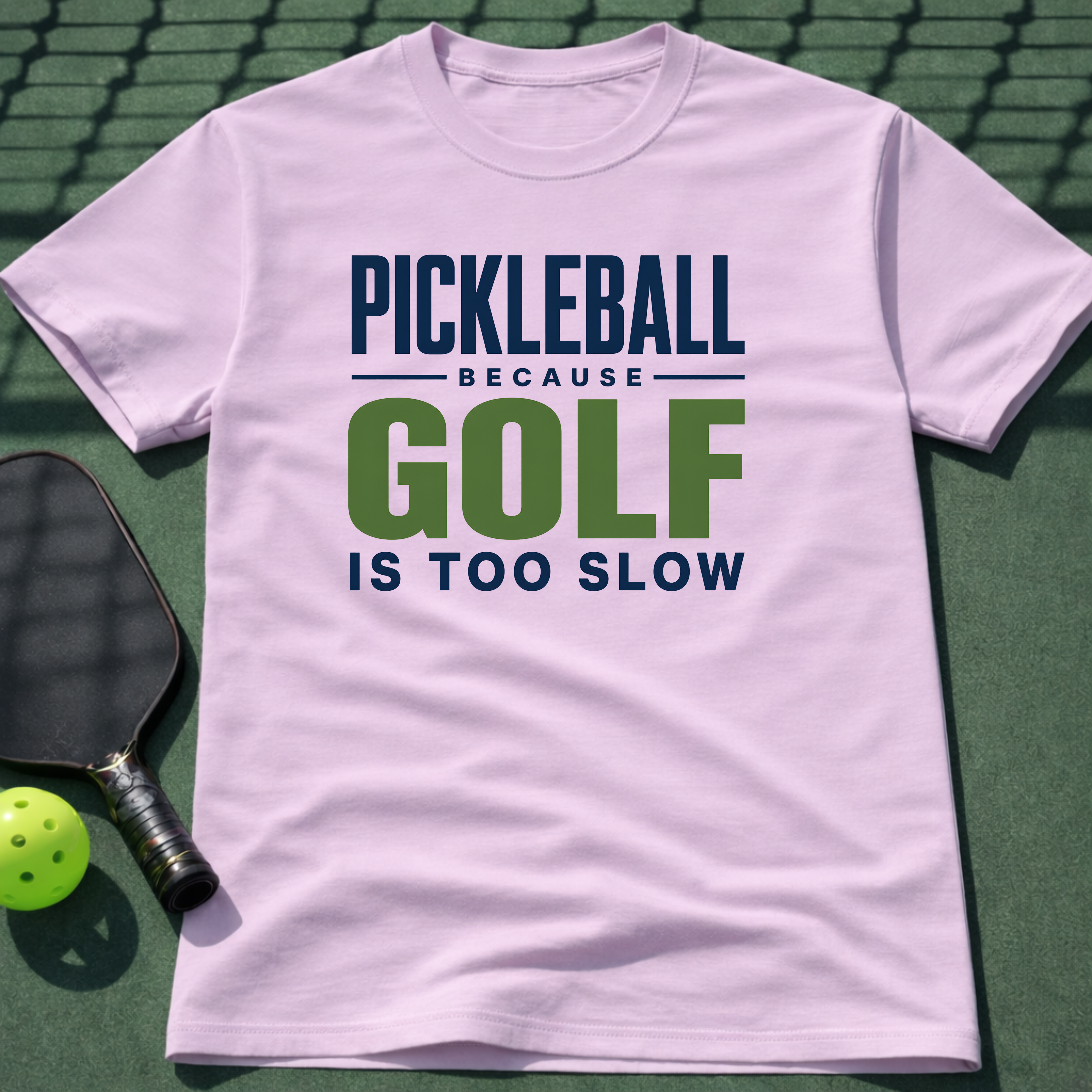 Pickleball Because Golf Is Too Slow T-Shirt