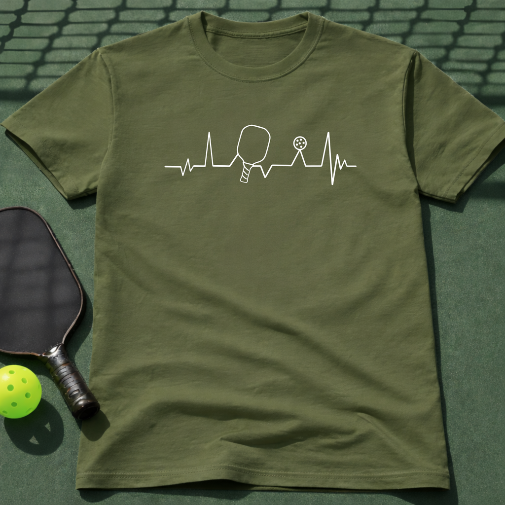 Pickleball Heartbeat T-Shirt