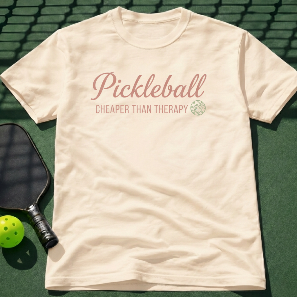 Pickleball. Cheaper Than Therapy T-Shirt