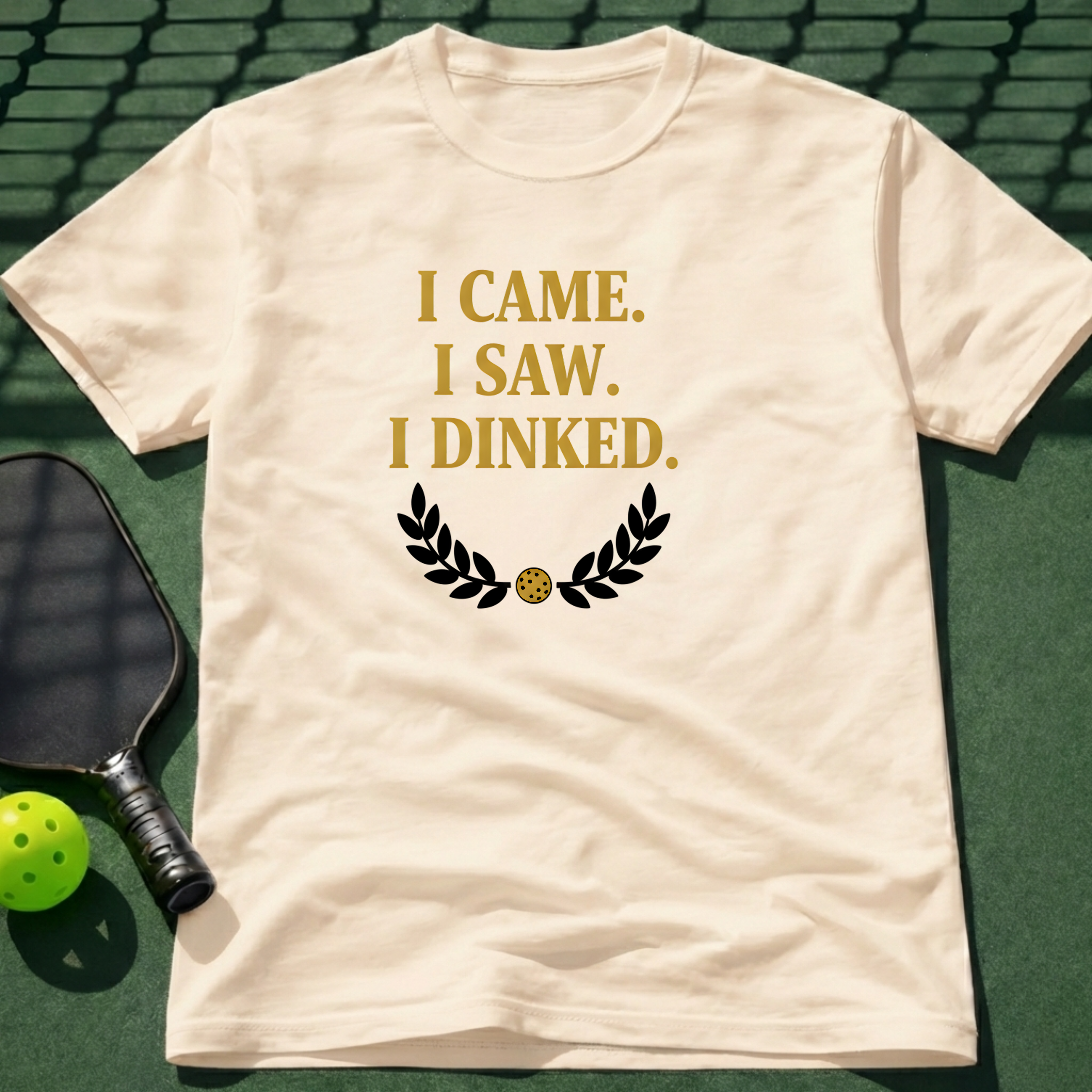 I Came. I Saw. I Dinked. Gold T-Shirt