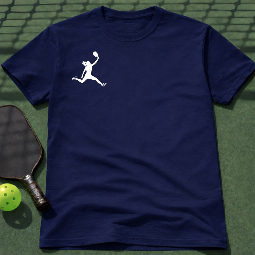 Pickleball Flight Woman T-Shirt (Chest Print)
