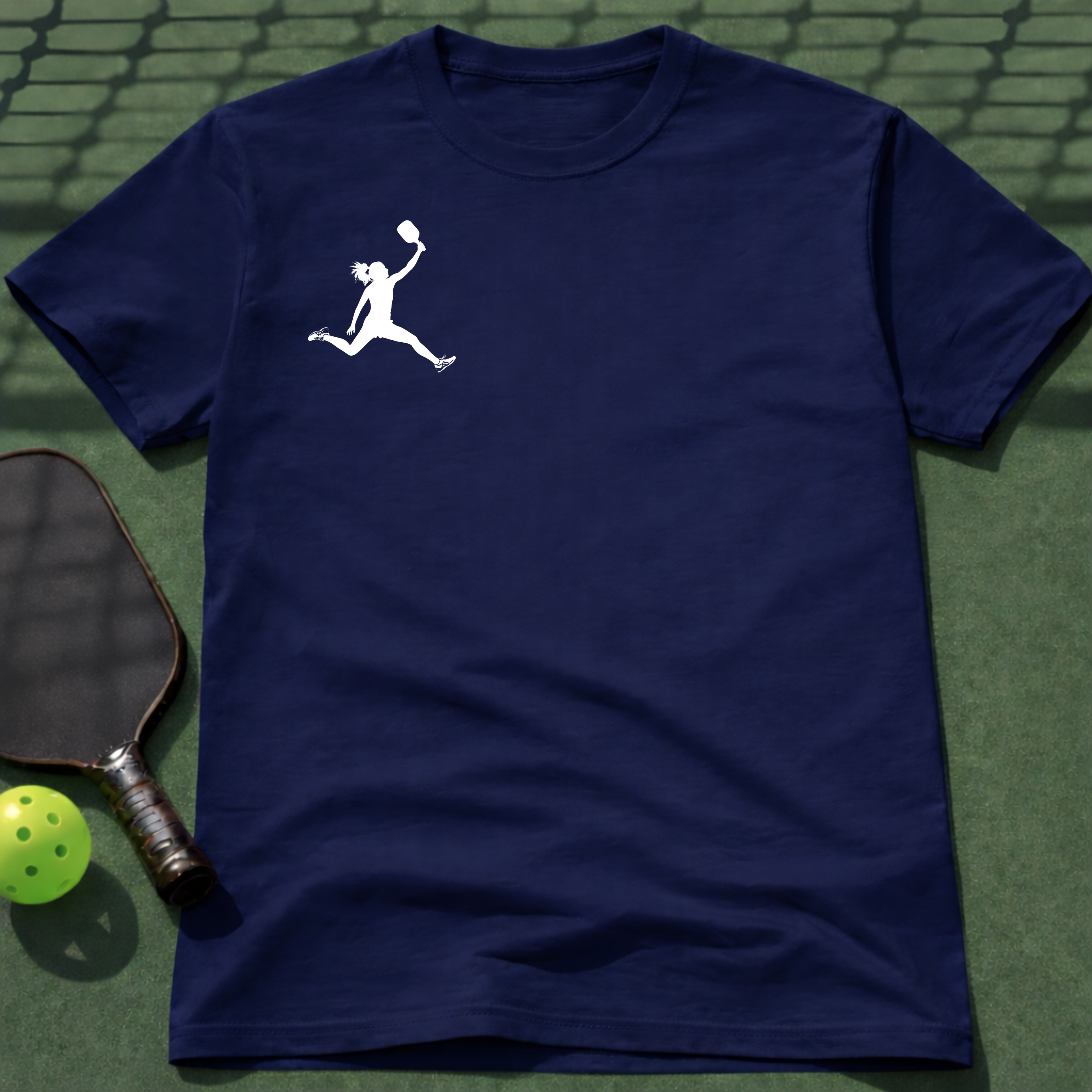 Pickleball Flight Woman T-Shirt (Chest Print)