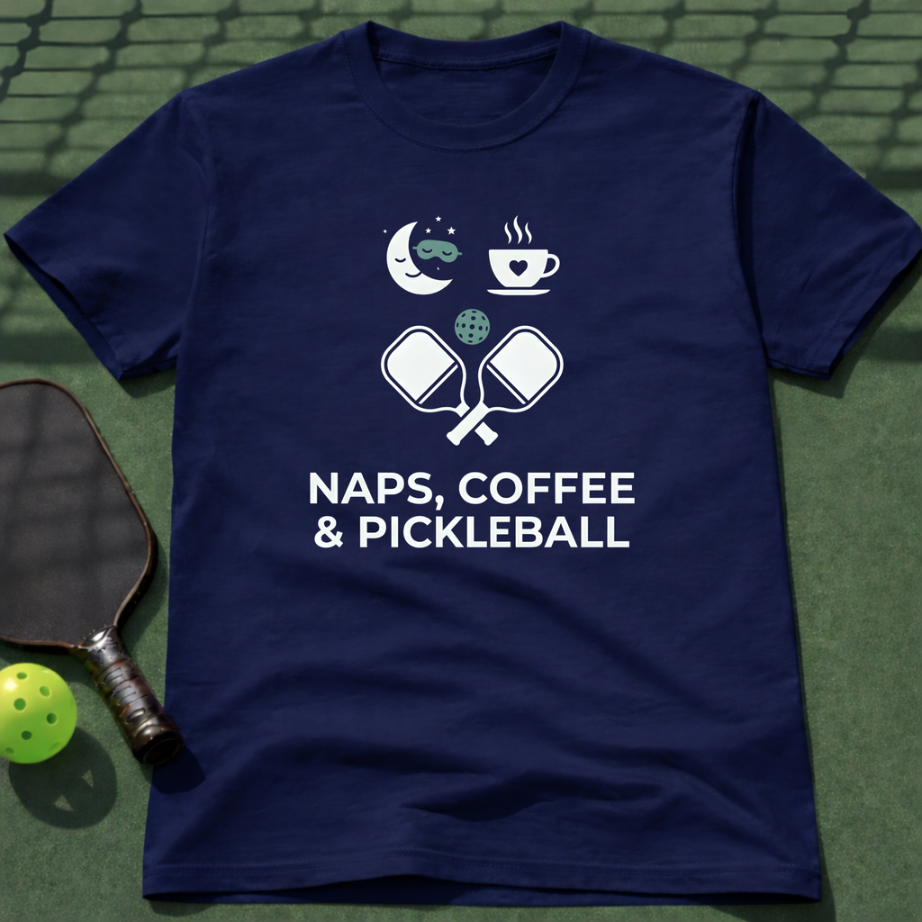 Naps, Coffee & Pickleball T-Shirt