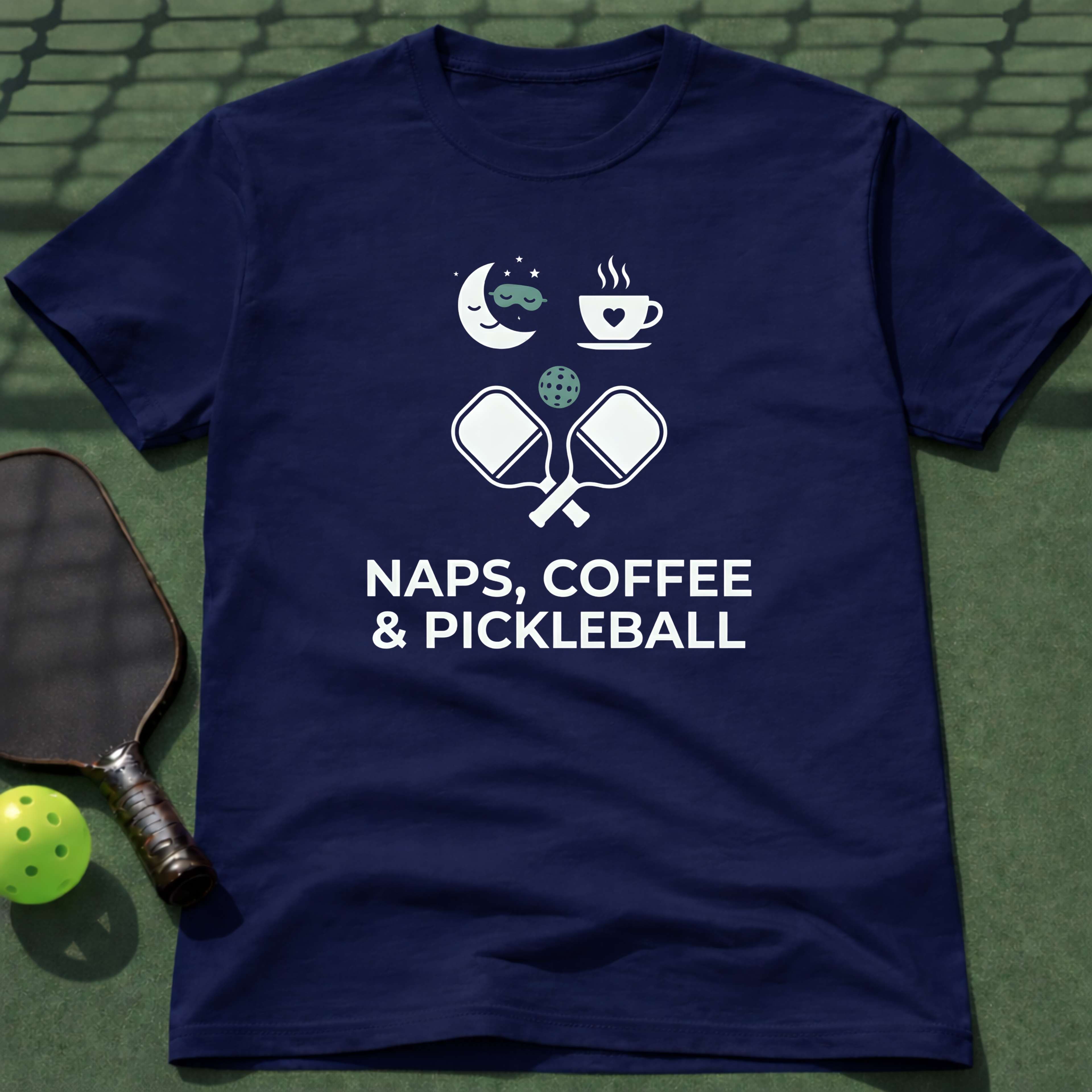 Naps, Coffee & Pickleball T-Shirt