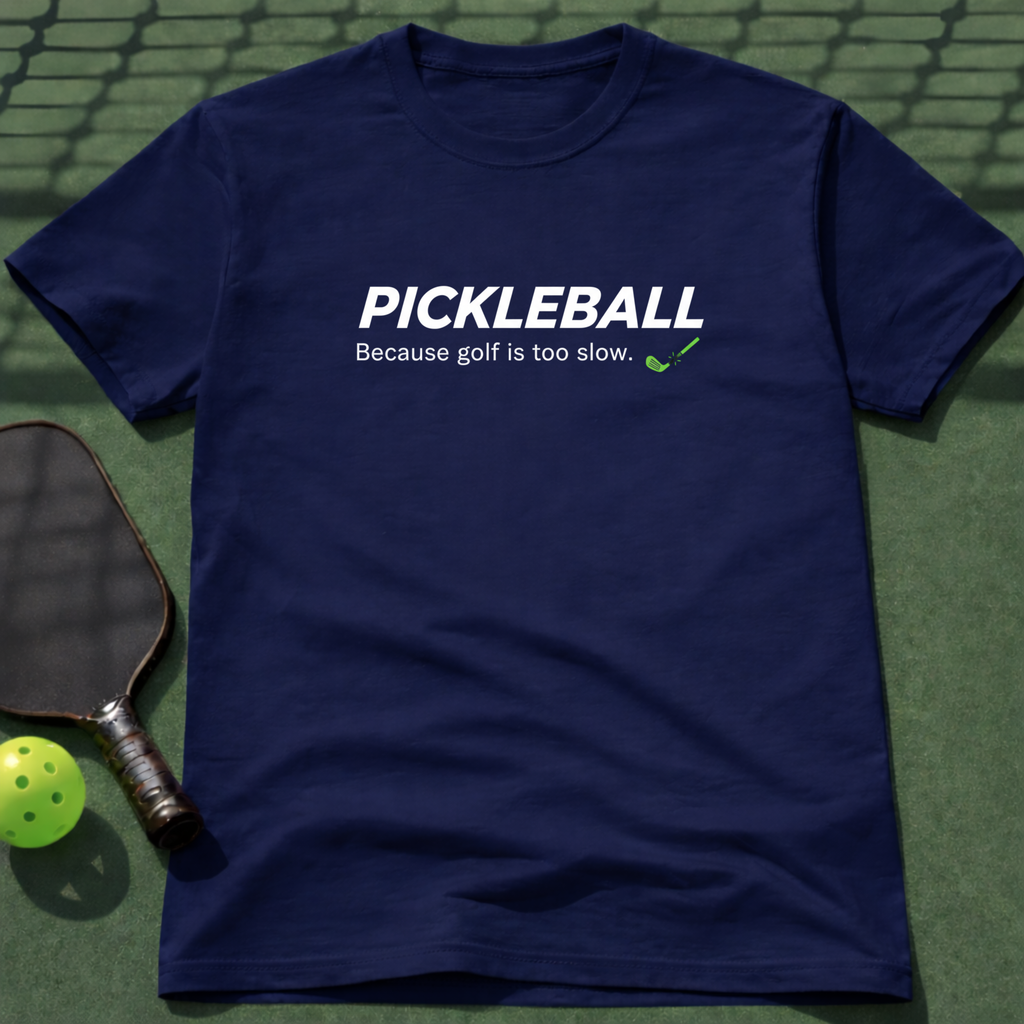 Pickleball - Because Golf Is Too Slow T-Shirt