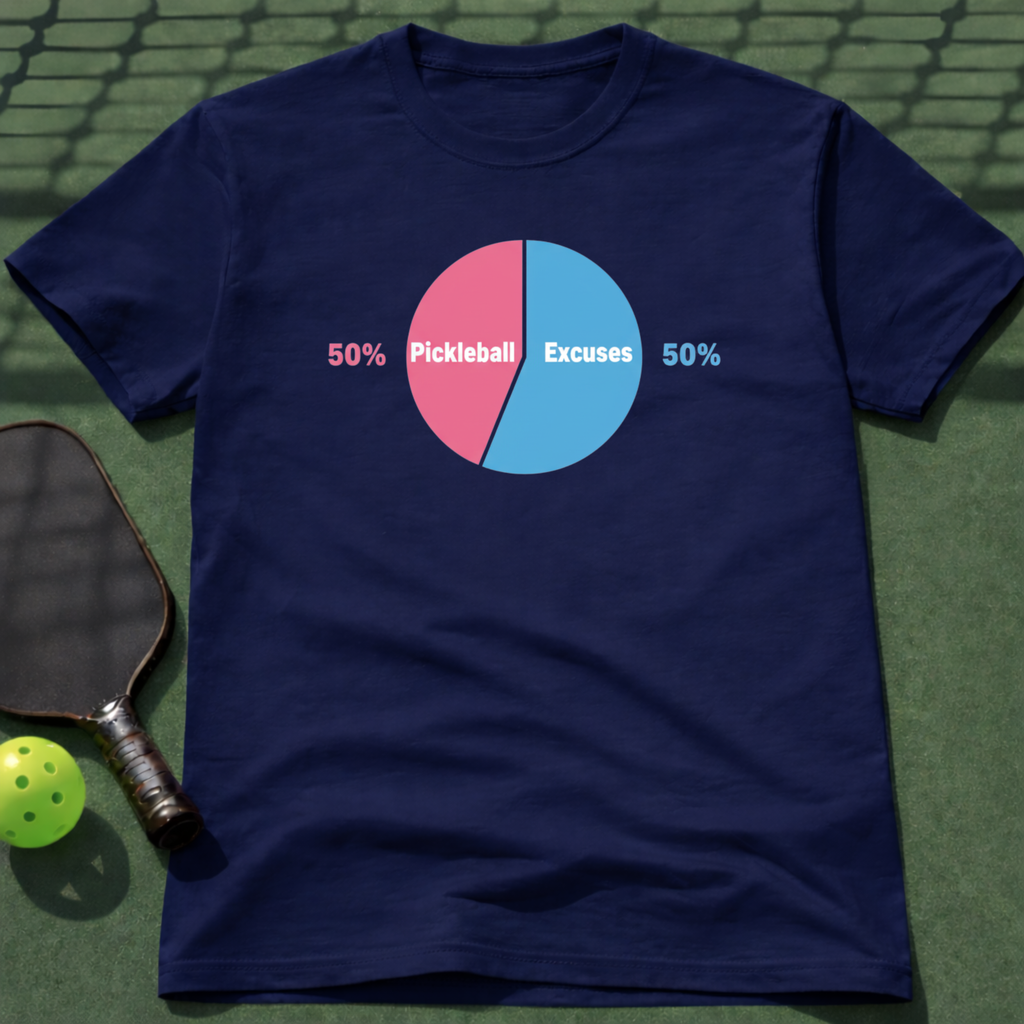 Pickleball Excuses 50:50 T-Shirt