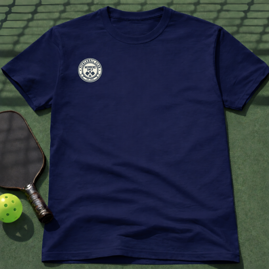 Pickleball Club Members Only T-Shirt (Chest Print)