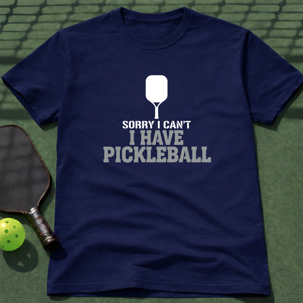Sorry I Can't I Have Pickleball T-Shirt