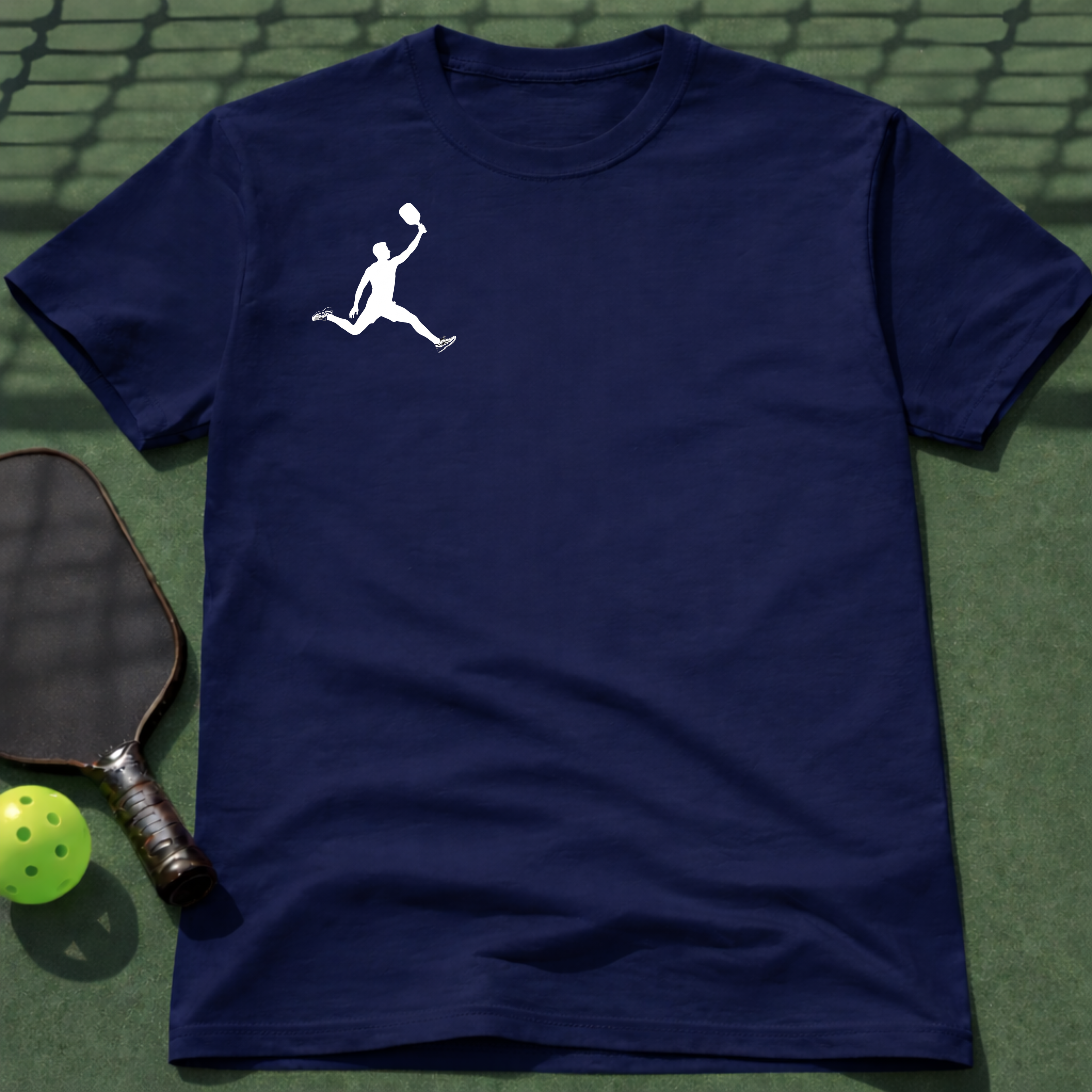 Pickleball Flight Man T-Shirt (Chest Print)