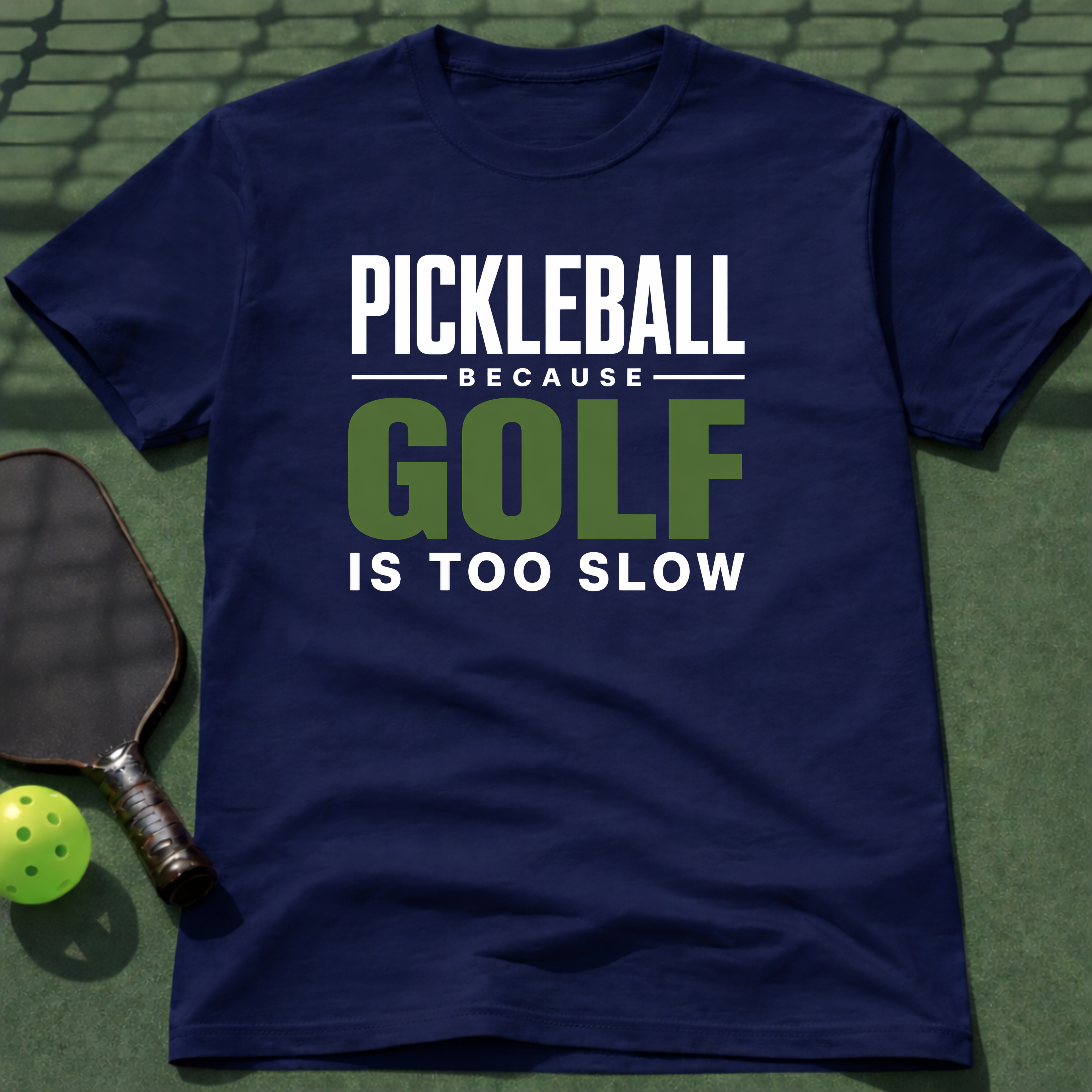 Pickleball Because Golf Is Too Slow T-Shirt