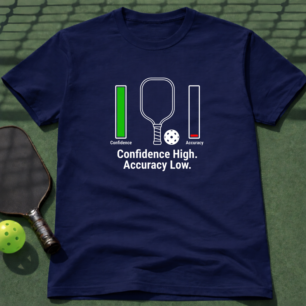 Confidence High. Accuracy Low. T-Shirt