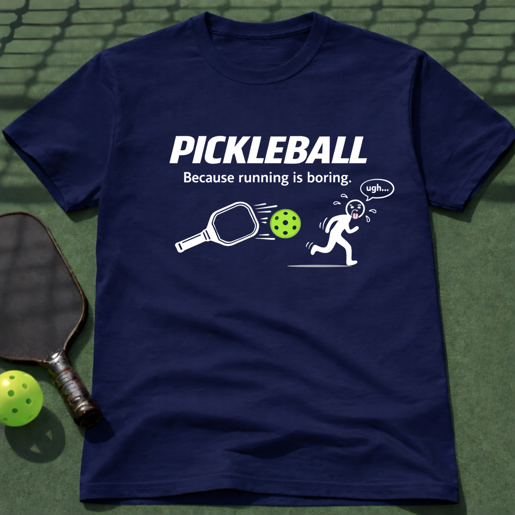 Pickleball Because Running Is Boring. T-Shirt
