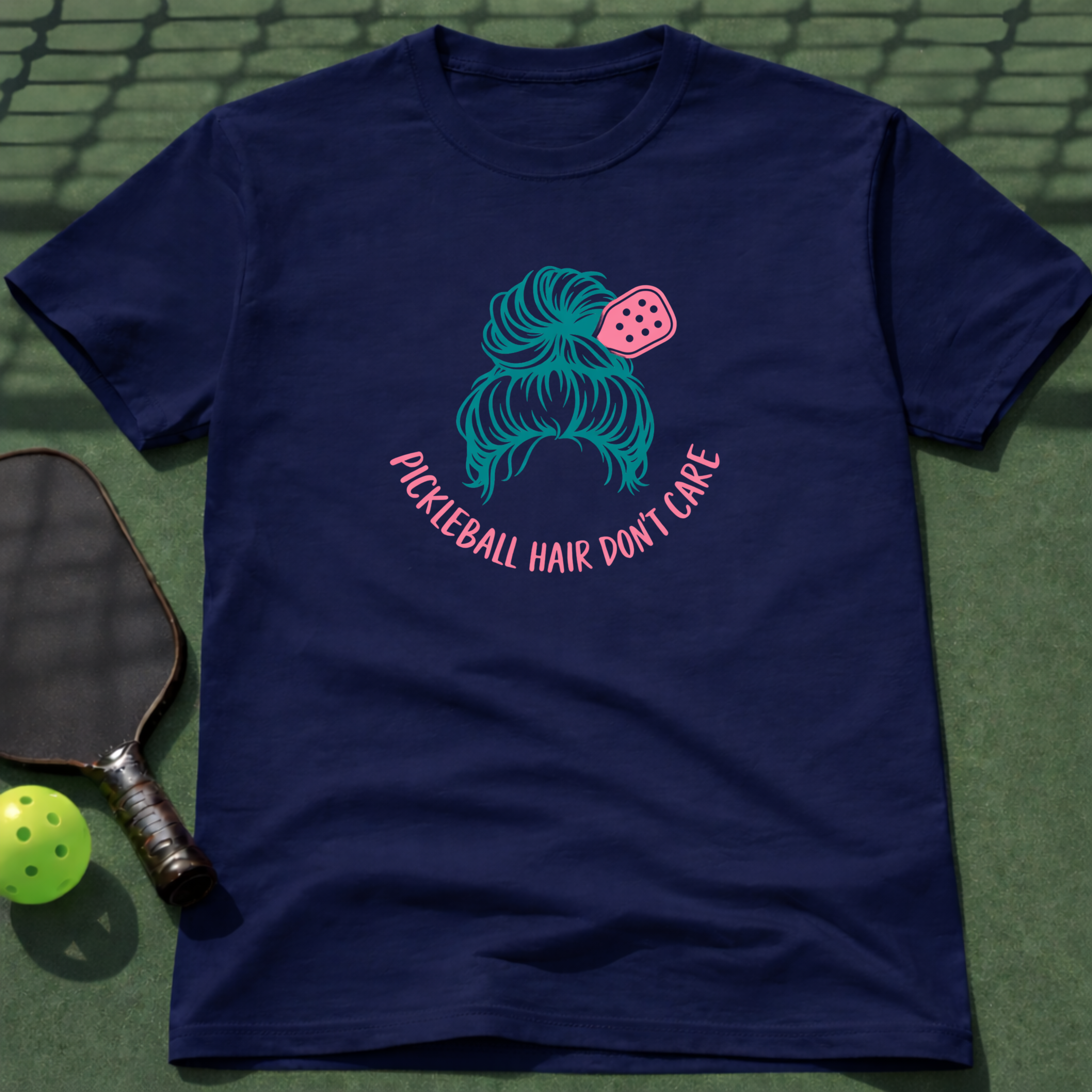 Pickleball Hair Don't Care T-Shirt