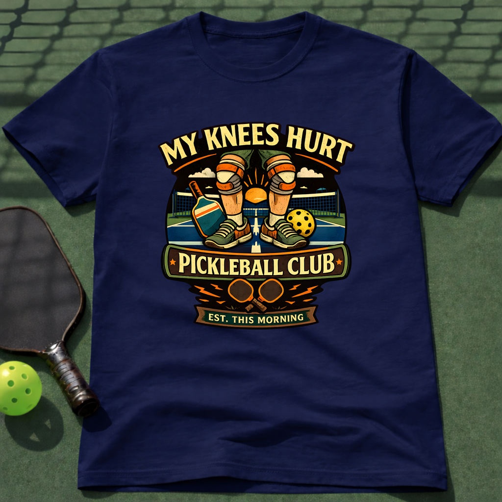 My Knees Hurt Pickleball Club T-Shirt