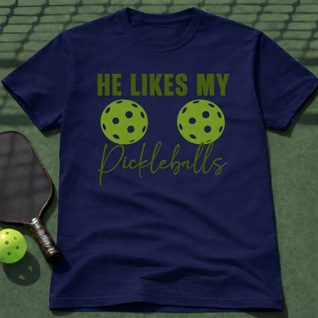He Likes My Pickleballs T-Shirt