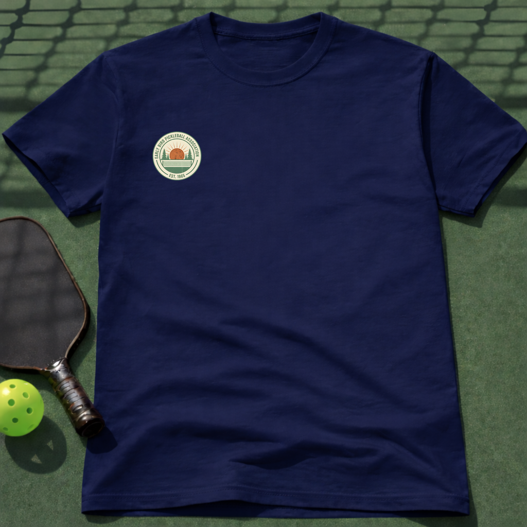 Early Bird Pickleball Association T-Shirt (Chest Print)