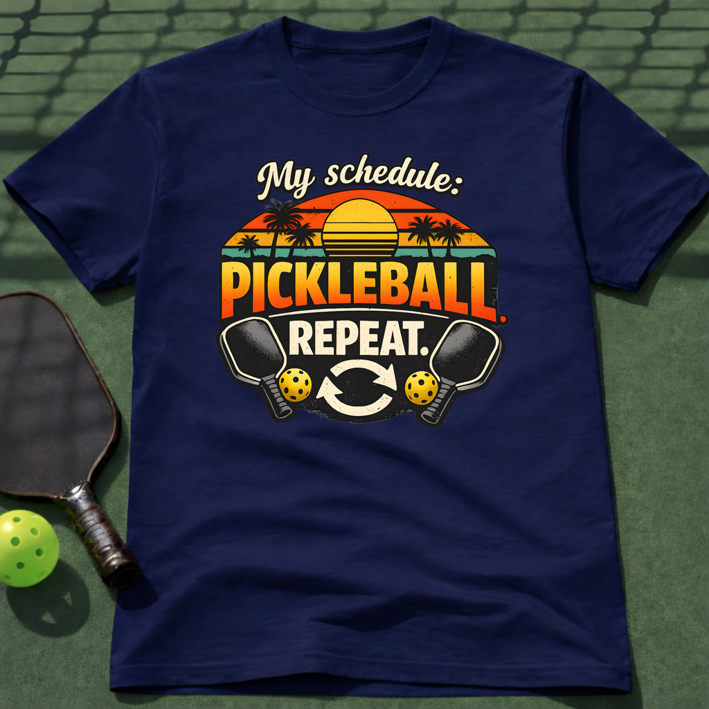My Schedule: Pickleball.Repeat. T-Shirt
