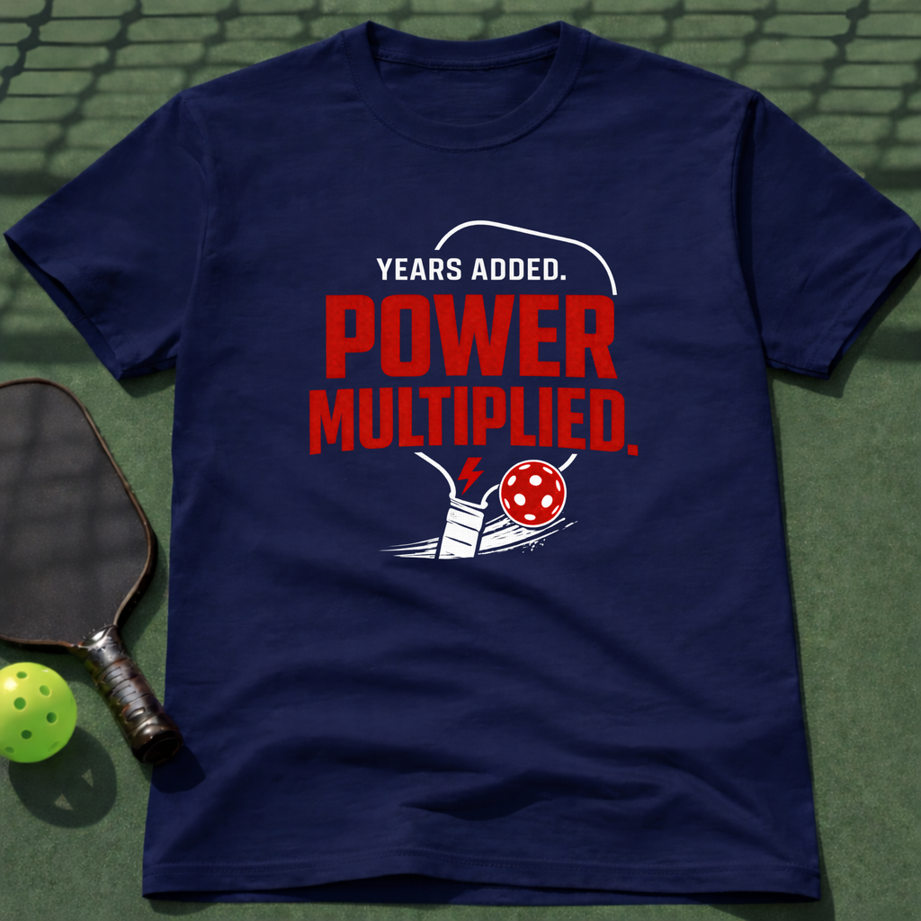 Years Added. Power Multiplied. T-Shirt