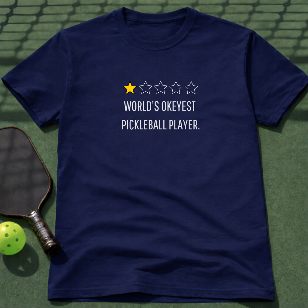 Worlds Okeyest Pickleball Player. T-Shirt
