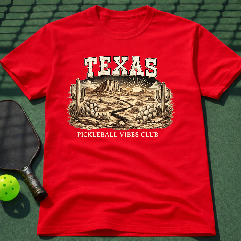 Texas Pickleball Vibes Club T-Shirt