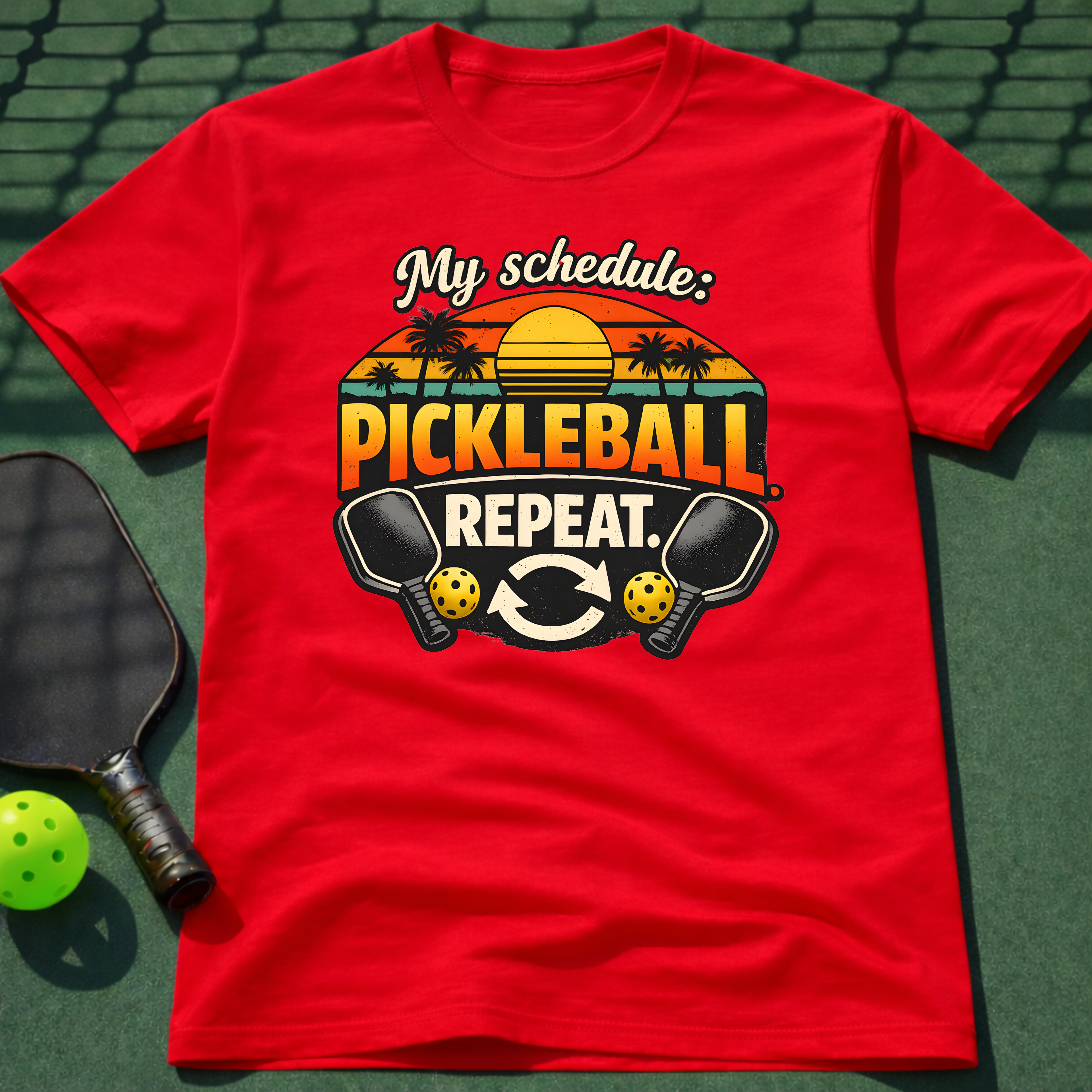 My Schedule: Pickleball.Repeat. T-Shirt