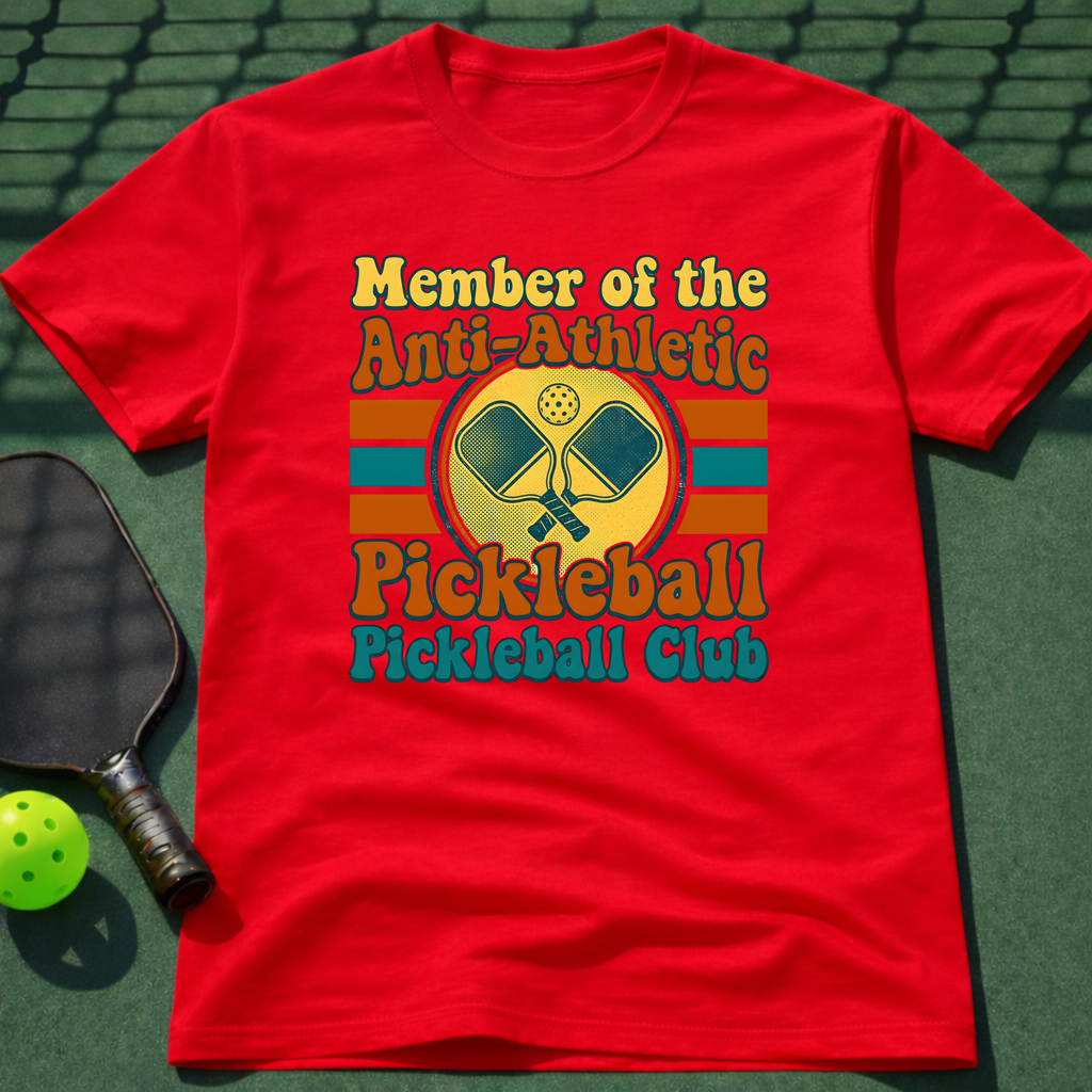 Member Of The Anti-Atheltic Pickleball Pickleball Club T-Shirt