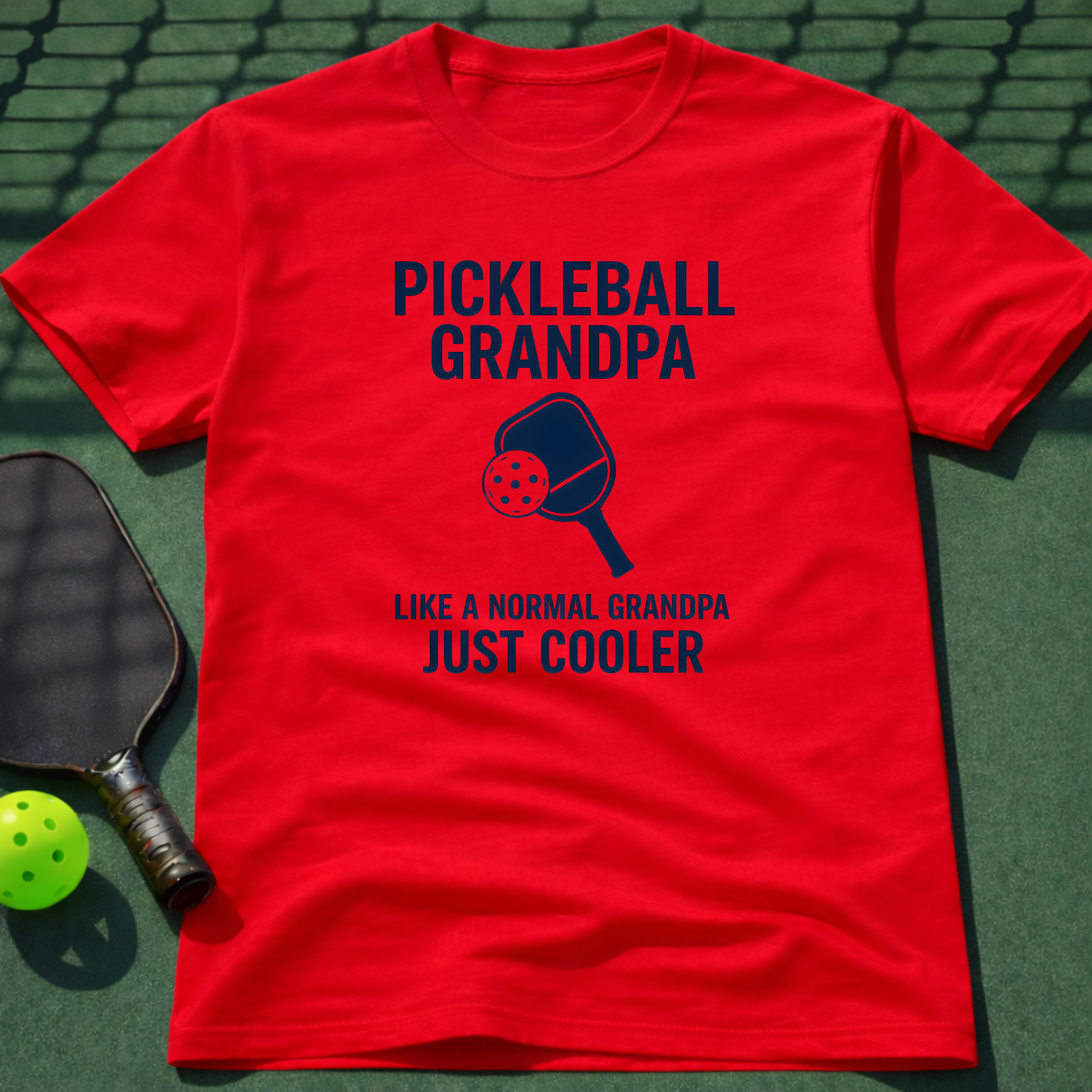 Pickleball Grandpa Just Like A Normal Grandpa But Cooler T-Shirt