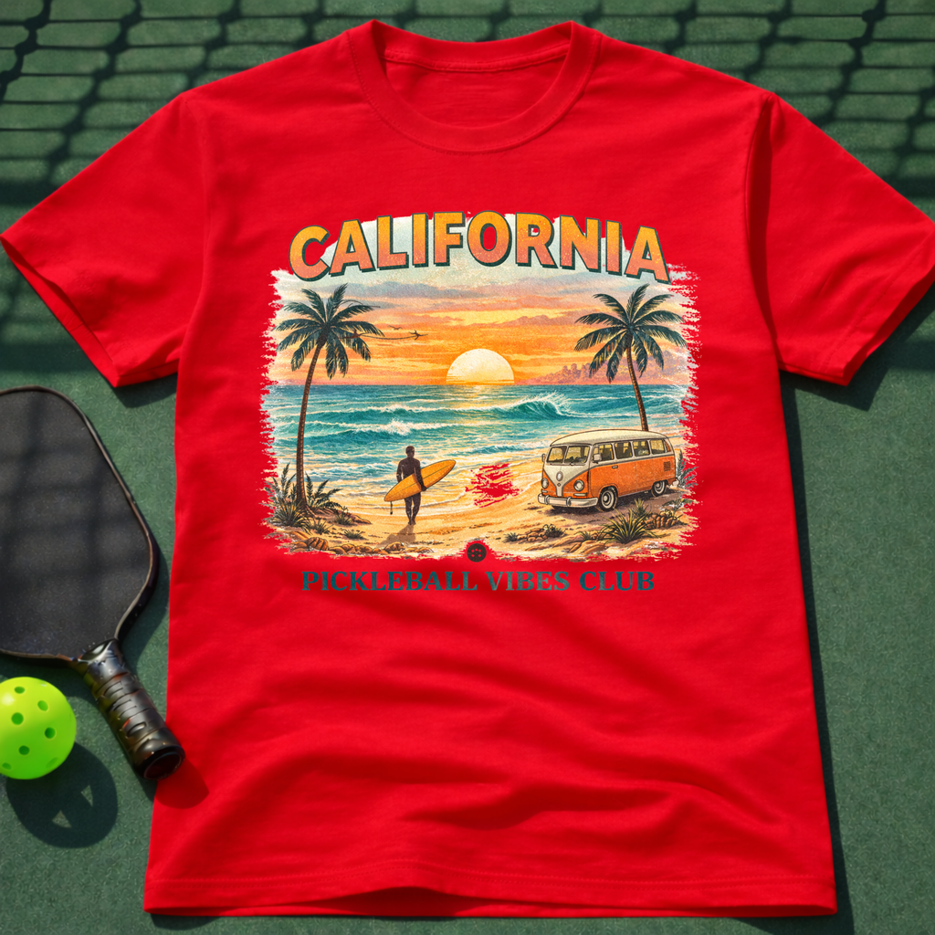 California Pickleball Vibes Club T-Shirt