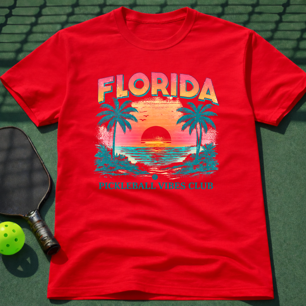 Florida Pickleball Vibes Club T-Shirt