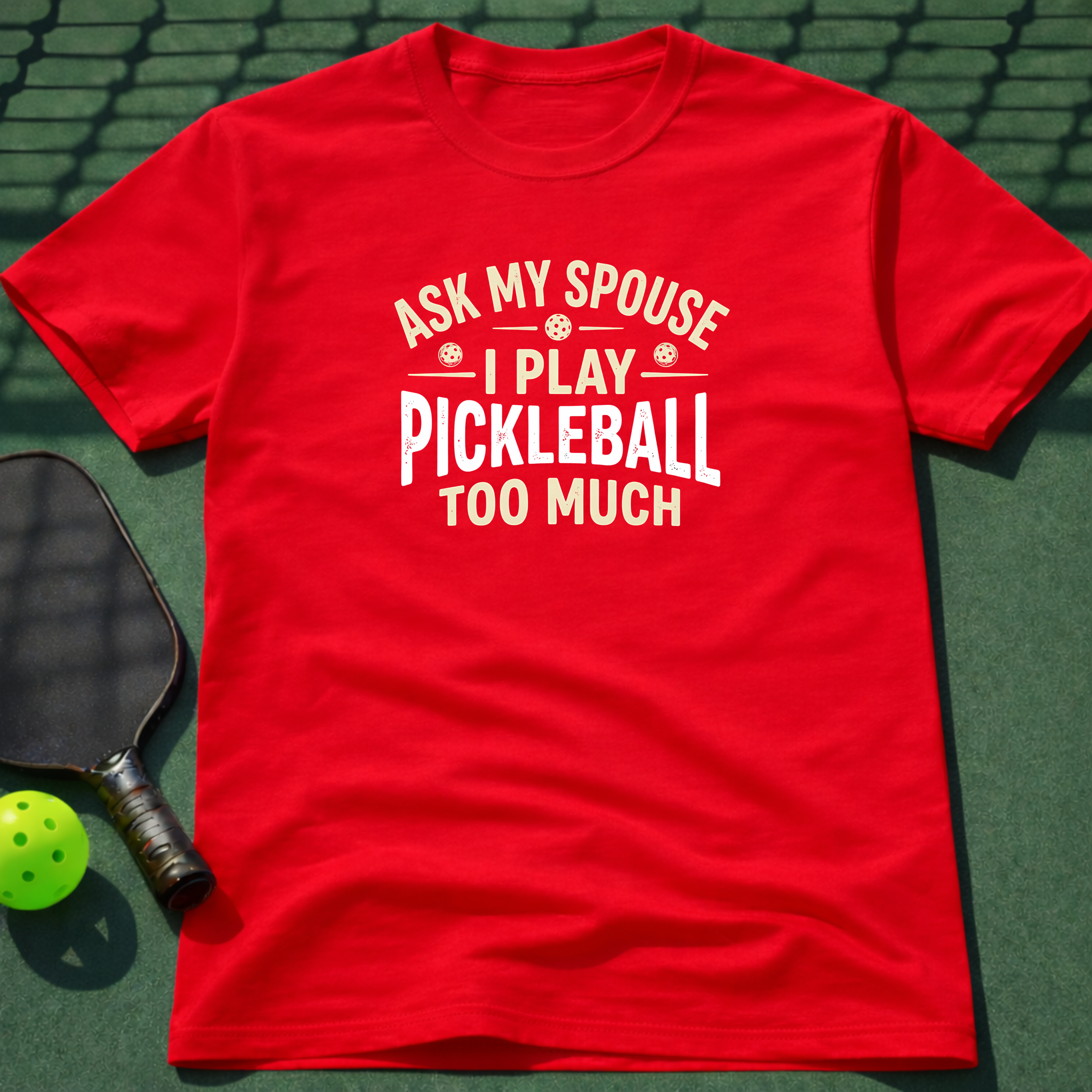 I Play Pickleball Too Much T-Shirt