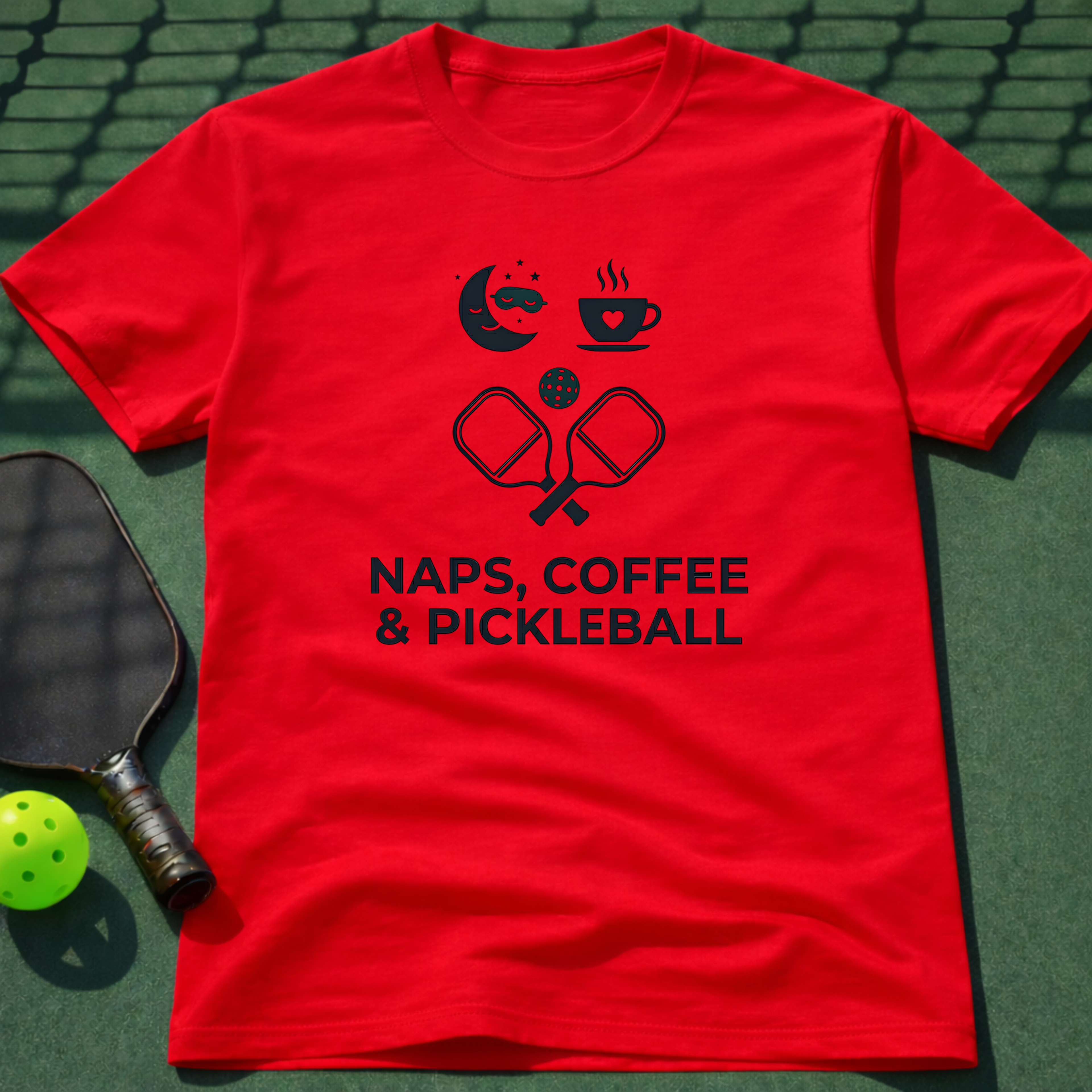 Naps, Coffee & Pickleball T-Shirt
