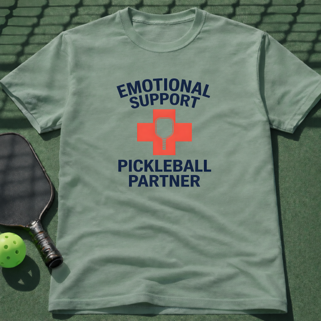 Emotional Support Pickleball Partner T-Shirt